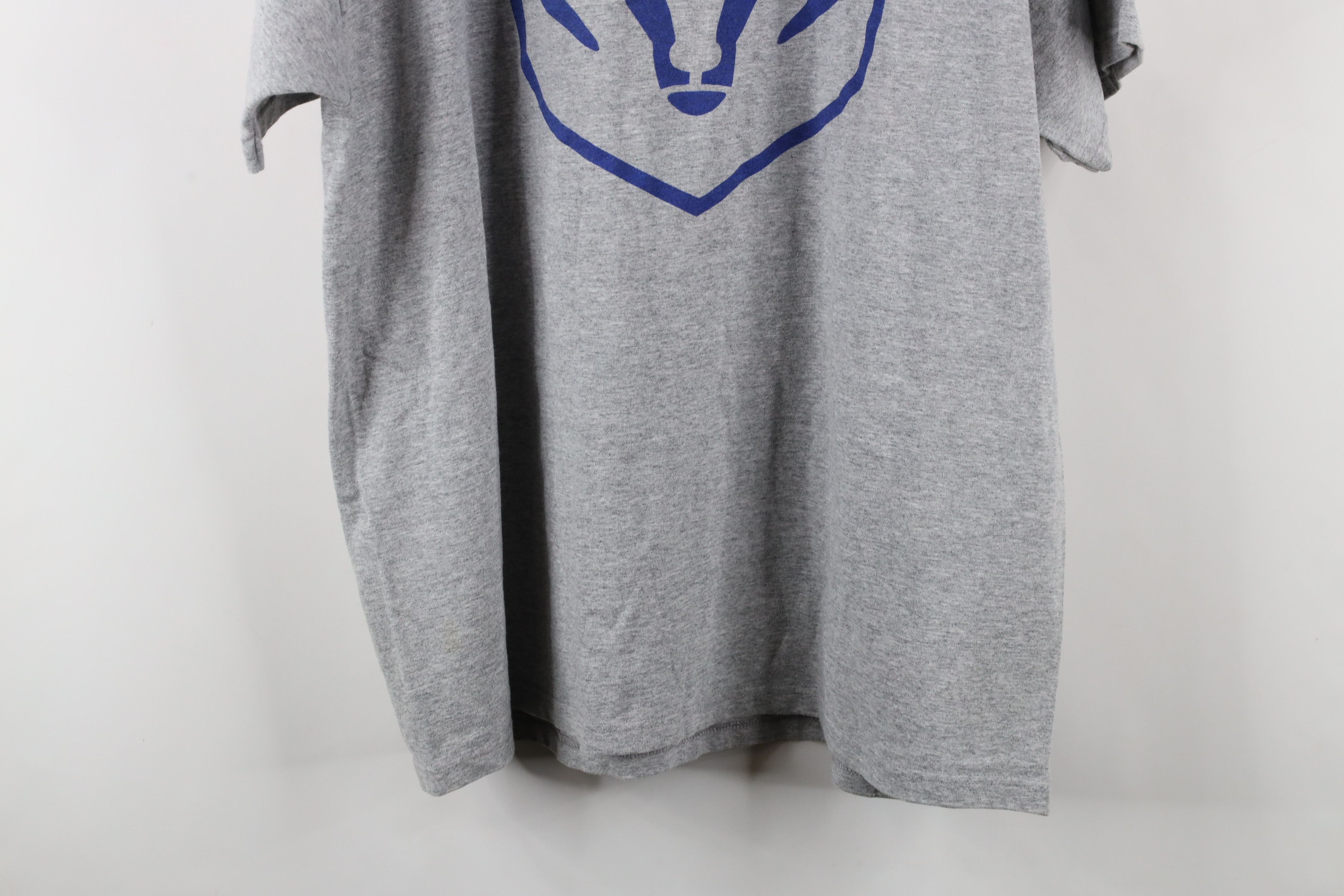 Vintage Vintage 90s Charlies Dodge Ram Big Logo T-Shirt Heather Gray Size US XXL / EU 58 / 5 - 13 Thumbnail