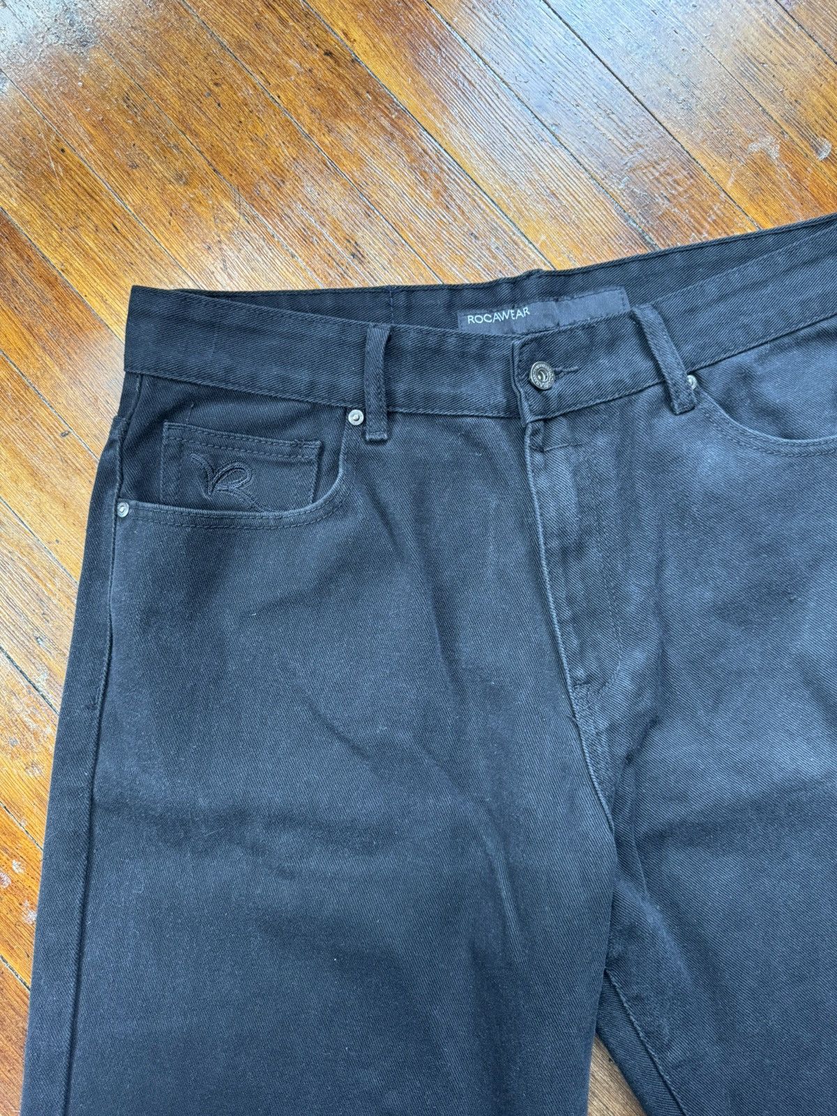 Rocawear Rocawear Black Denim Shorts Size US 38 / EU 54 - 2 Thumbnail