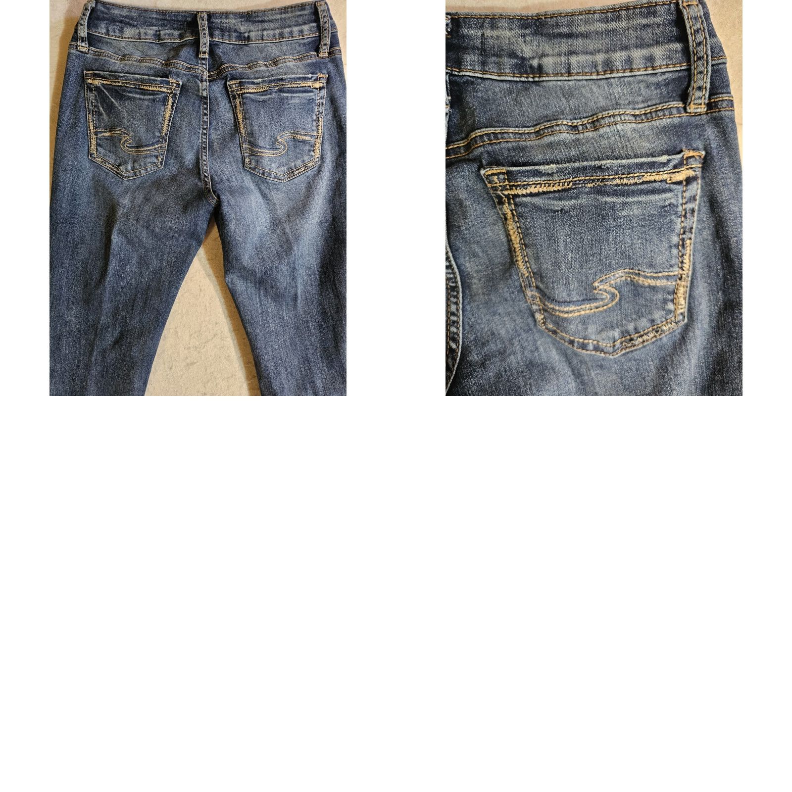 Silver Jeans Co. Silver Jeans Signature Suki Slim Denim Jeans Women's W28 L27 Medium Wash Clothing Jeans Size 28" / US 6 / IT 42 - 8 Thumbnail