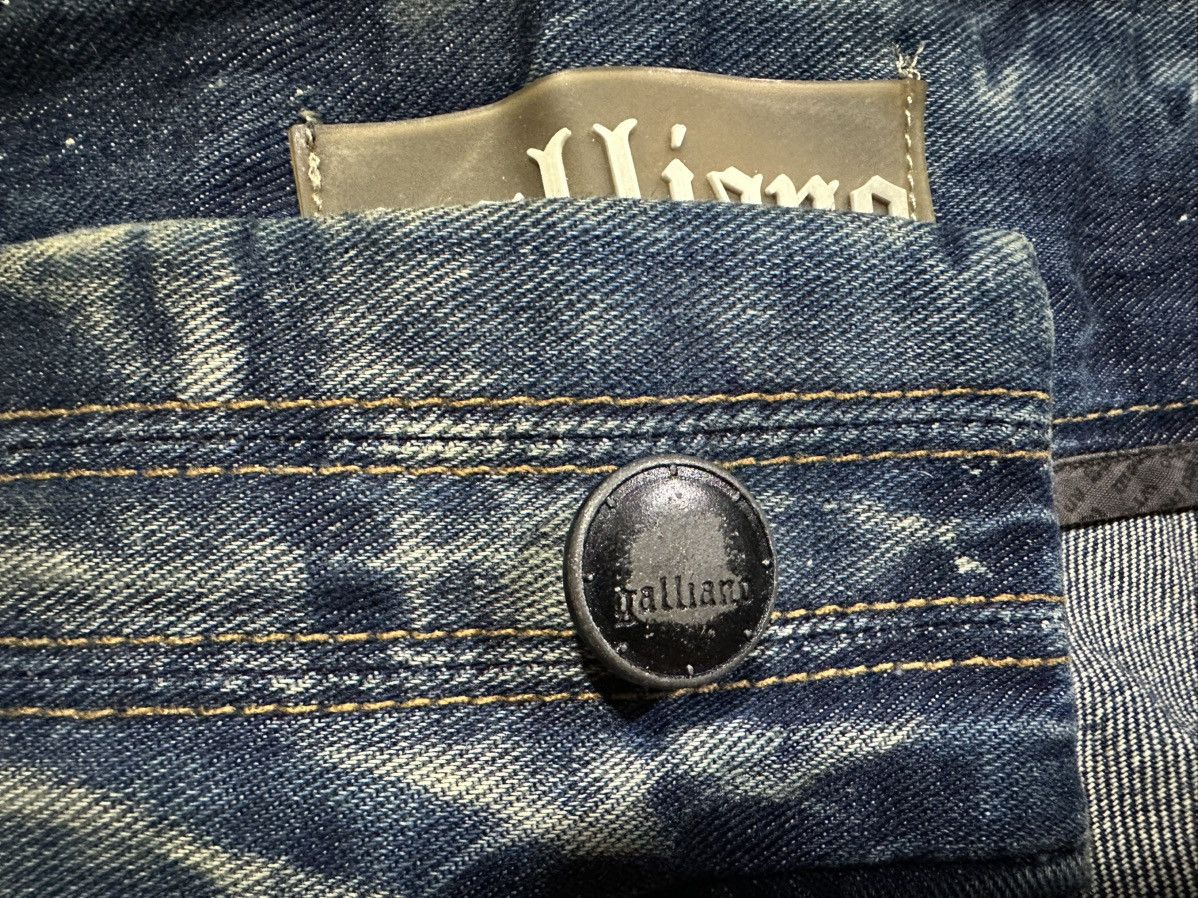 🔥Y2K Archived Galliano Gimmick Pocket Distressed Denim