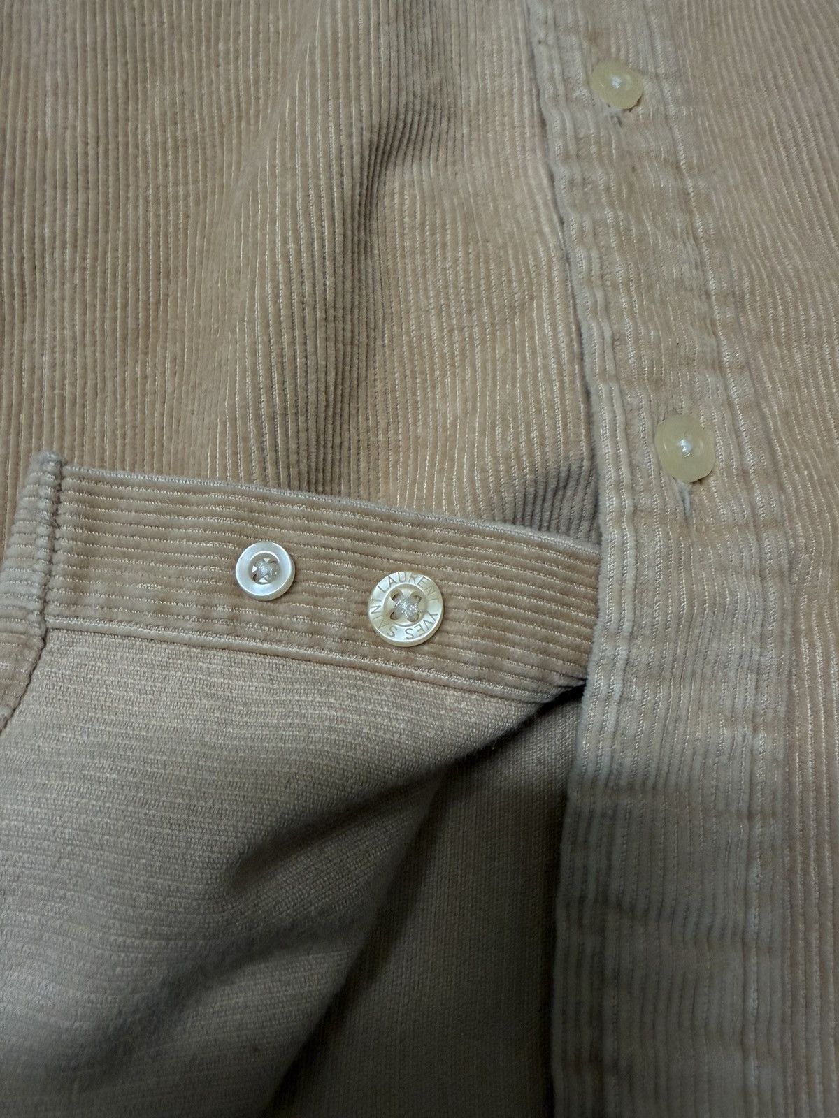 Yves Saint Laurent Vintage YSL Corduroy Button Up Shirt Size US M / EU 48-50 / 2 - 11 Thumbnail