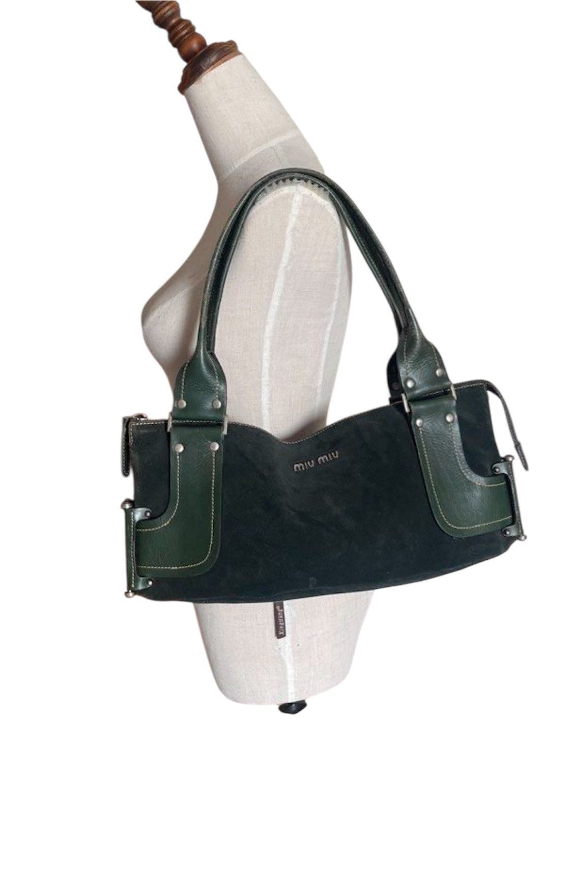 Miu Miu Miu miu suede leather bag Size ONE SIZE - 2 Thumbnail