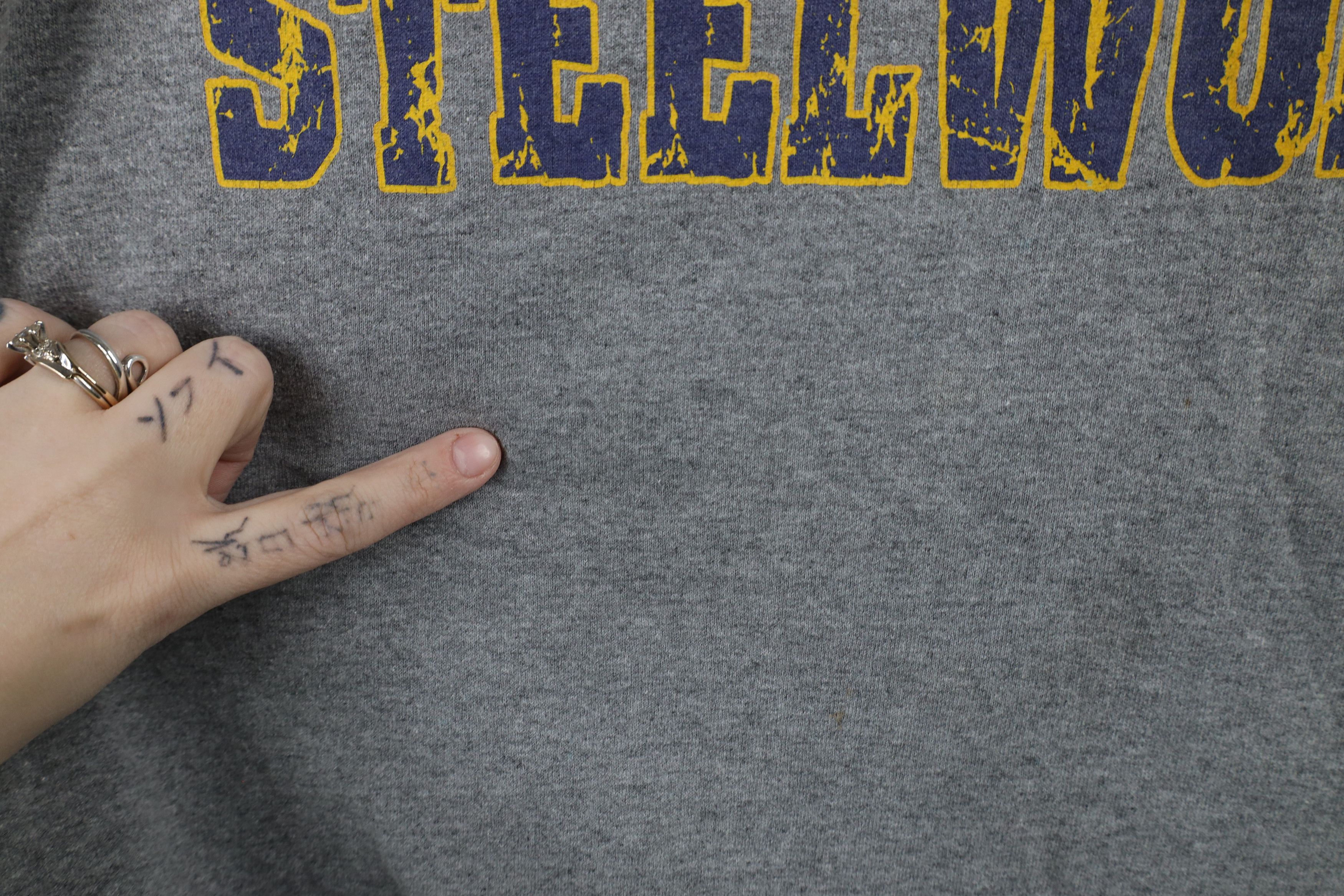 Vintage Vintage 90s Union Made United Steel Workers T-Shirt Gray USA Size US XL / EU 56 / 4 - 5 Thumbnail