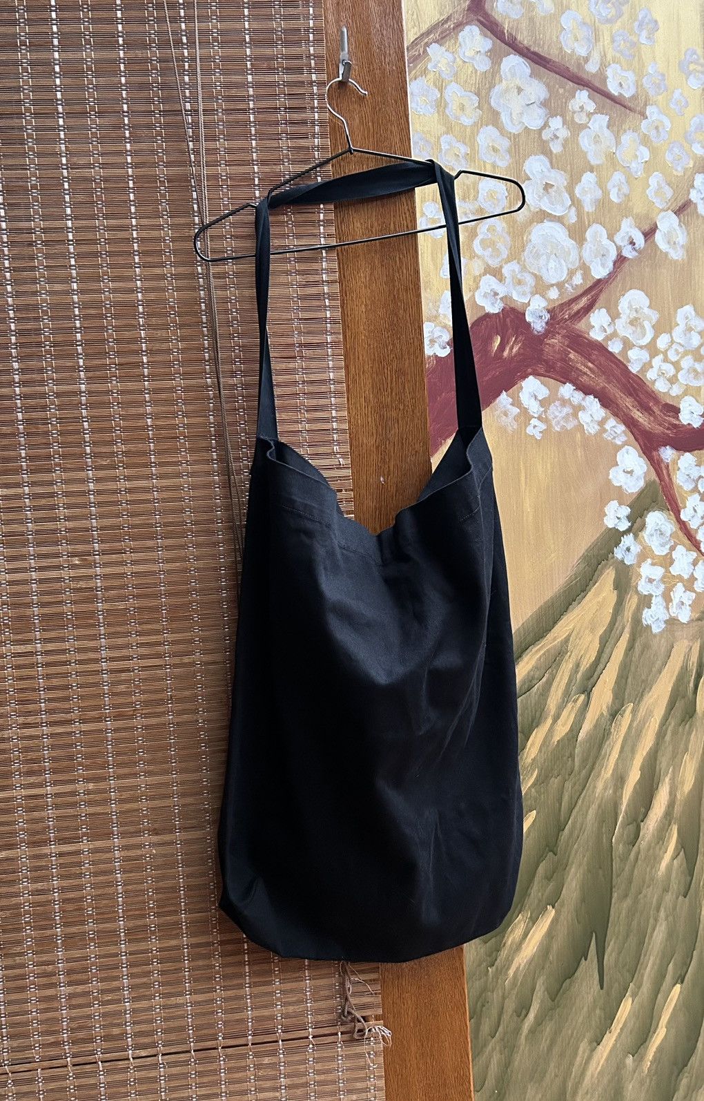 hannes roether HANNES ROETHER Black Cotton Large Tote Bag Size ONE SIZE - 2 Thumbnail