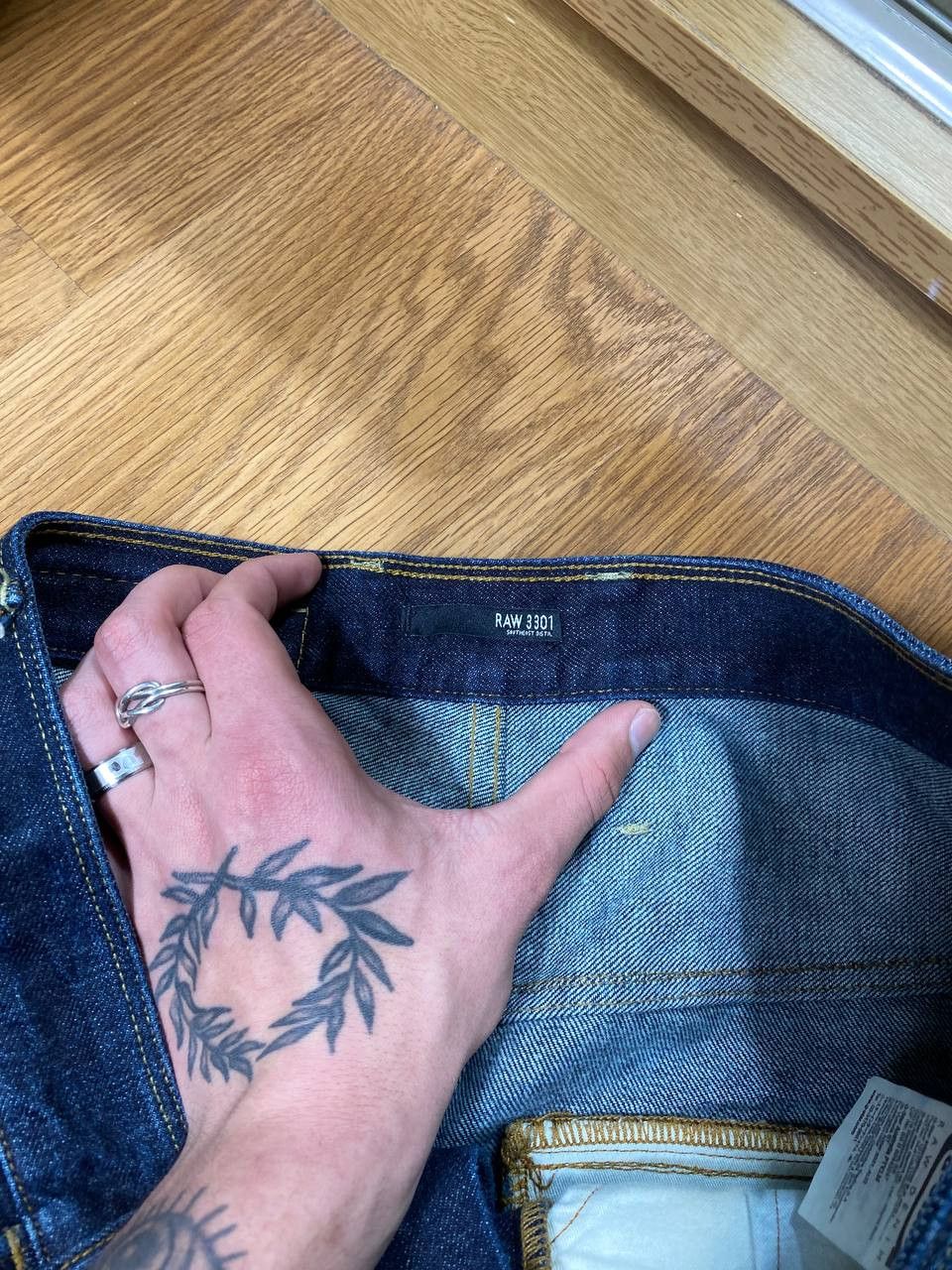 G-Star Crazy Crash Dirty Baggy Faded Jean Japan Avant Garde Style Size US 31 - 2 Thumbnail