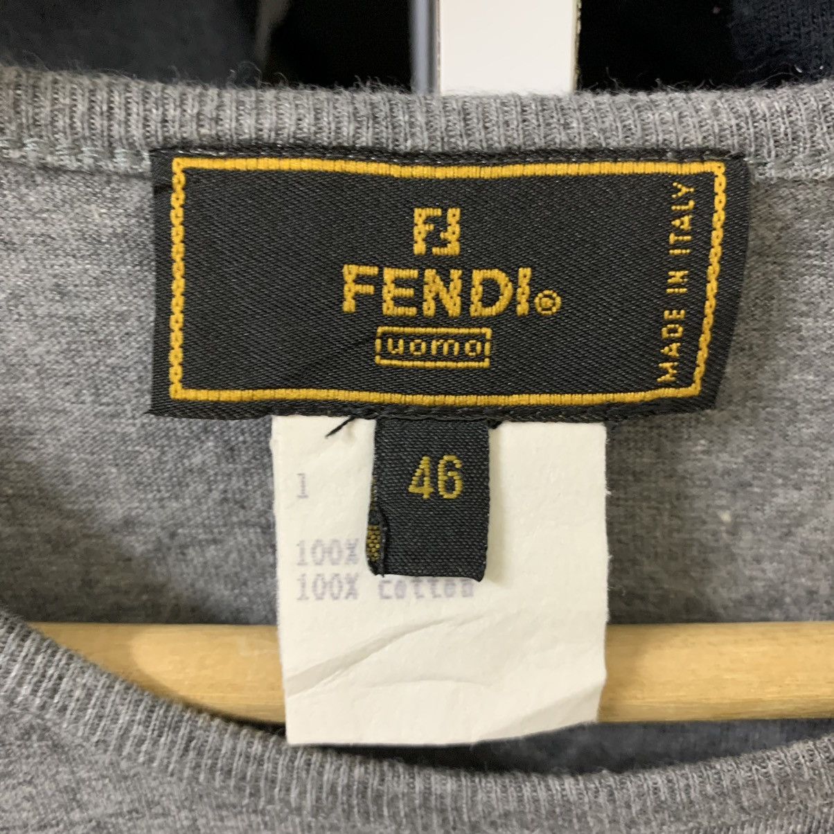 Fendi × Vintage VTG FENDI PLAIN TEE Size US M / EU 48-50 / 2 - 4 Thumbnail