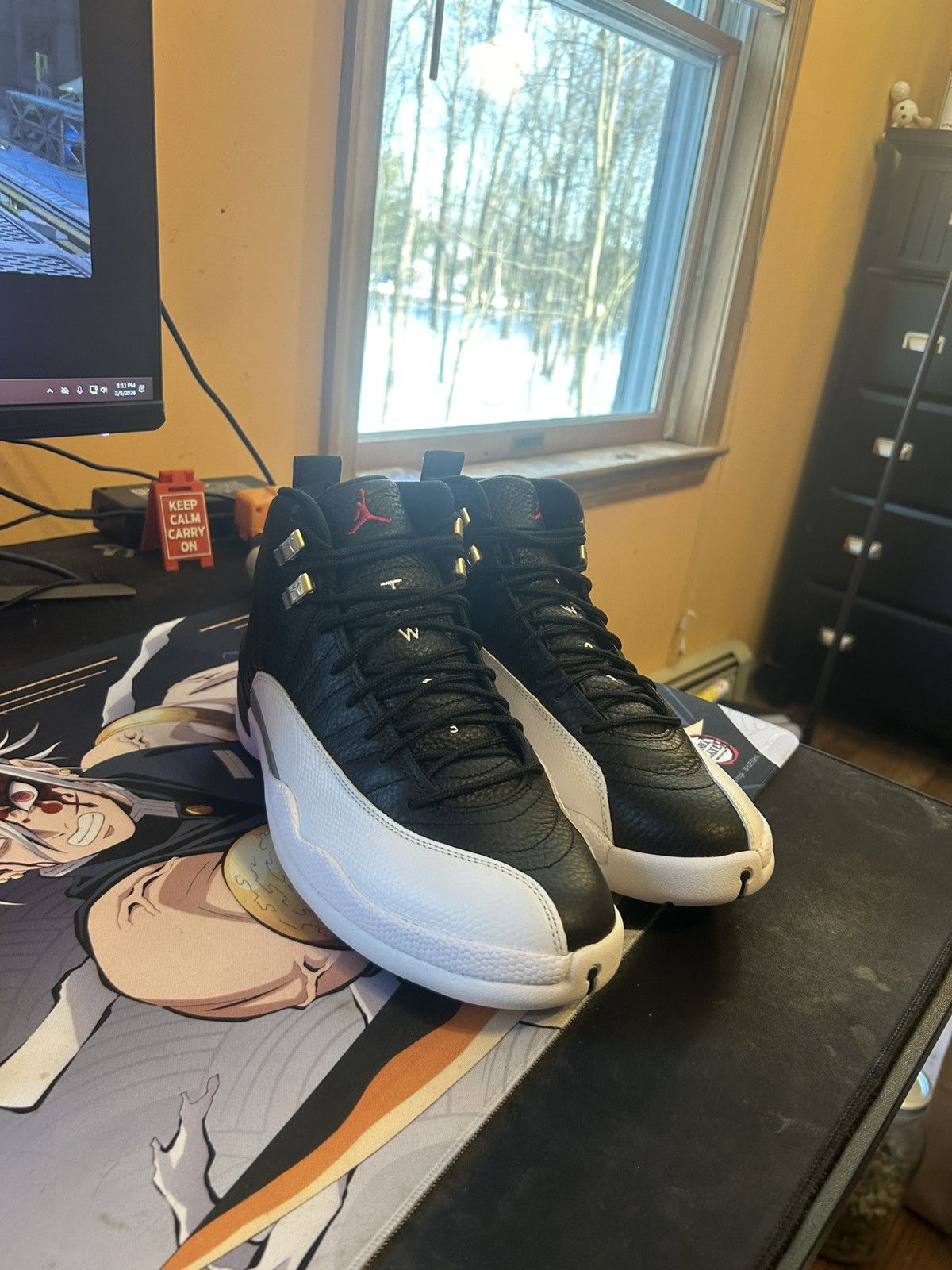 Nike Jordan 12 playoffs BRAND NEW Size US 10.5 / EU 43-44 - 1 Thumbnail