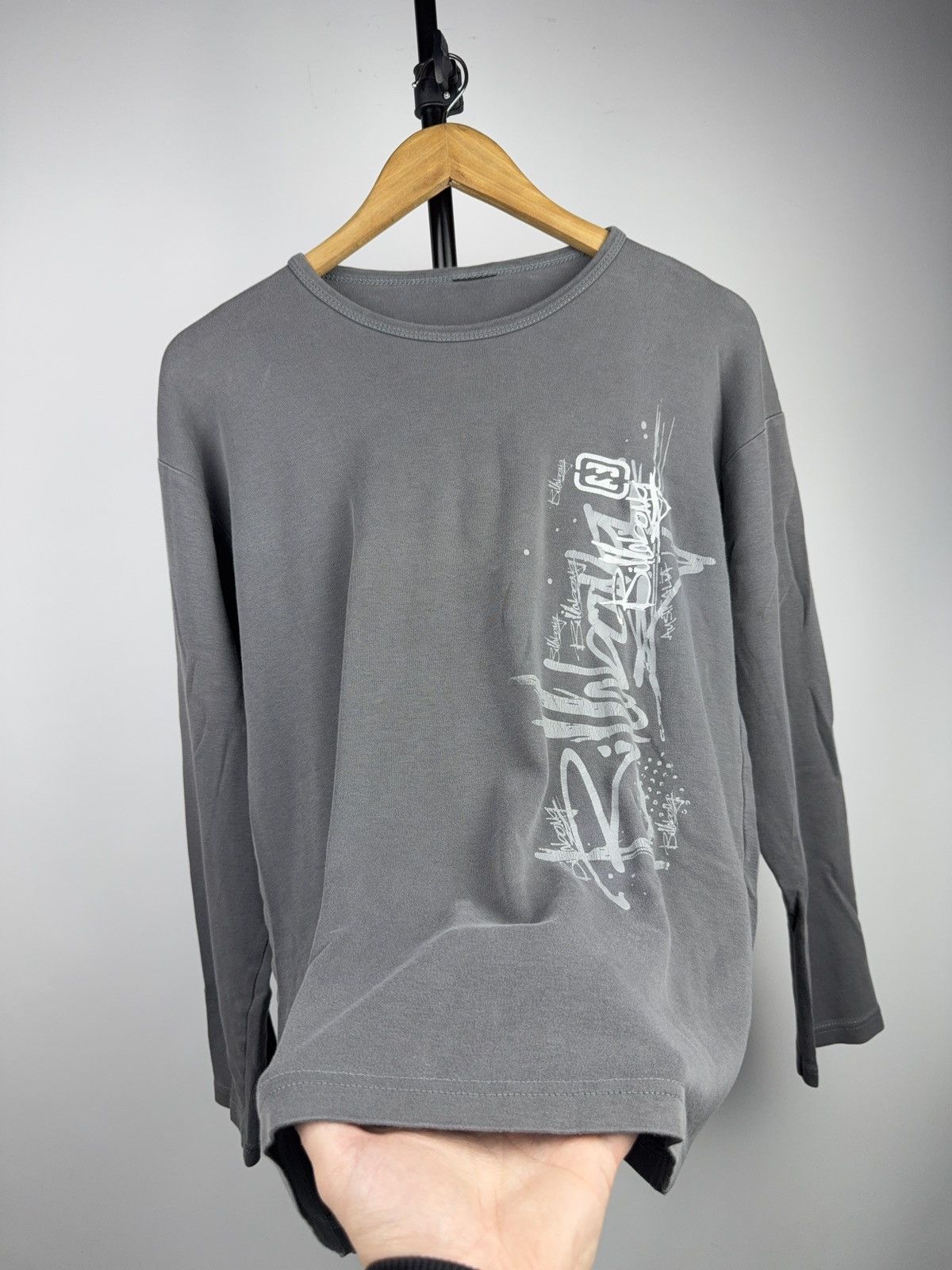 Billabong Surf Retro Billabong Grey Long Sleeve Graphic Logo T-Shirt Size US S / EU 44-46 / 1 - 9 Thumbnail