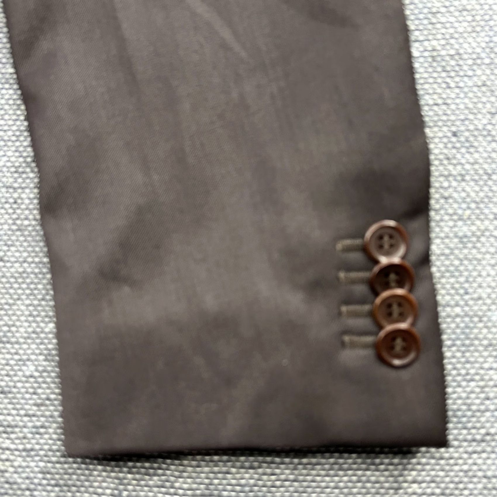 Ermenegildo Zegna Ermenegildo Zegna Blazer Jacket Mens Wool Brown Satin Size 52 Size 52R - 4 Thumbnail