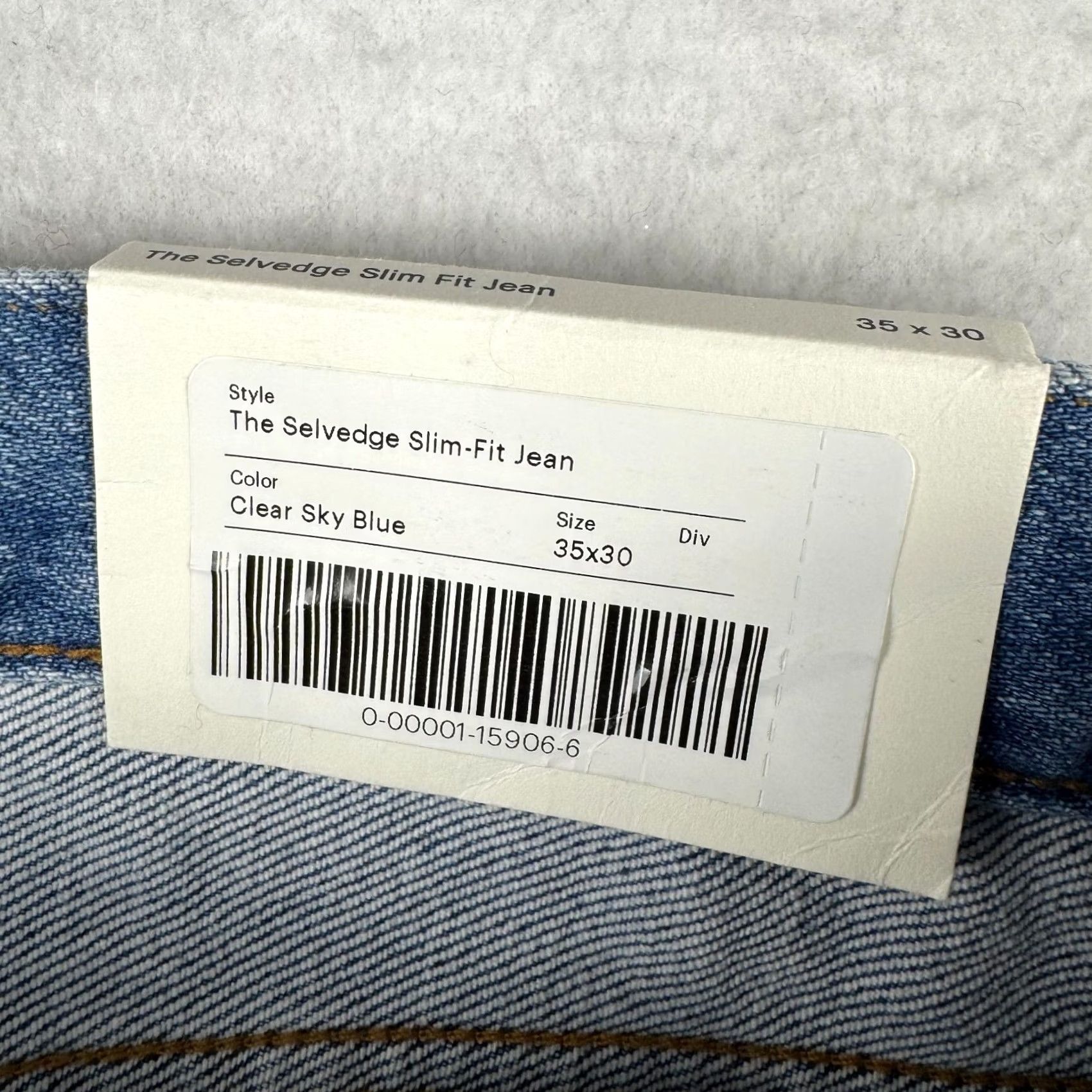 Everlane Everlane Jeans Slim 35x30 Denim Blue 5-Pocket Straight Men's Regular Mint No N/A Size US 35 - 6 Thumbnail
