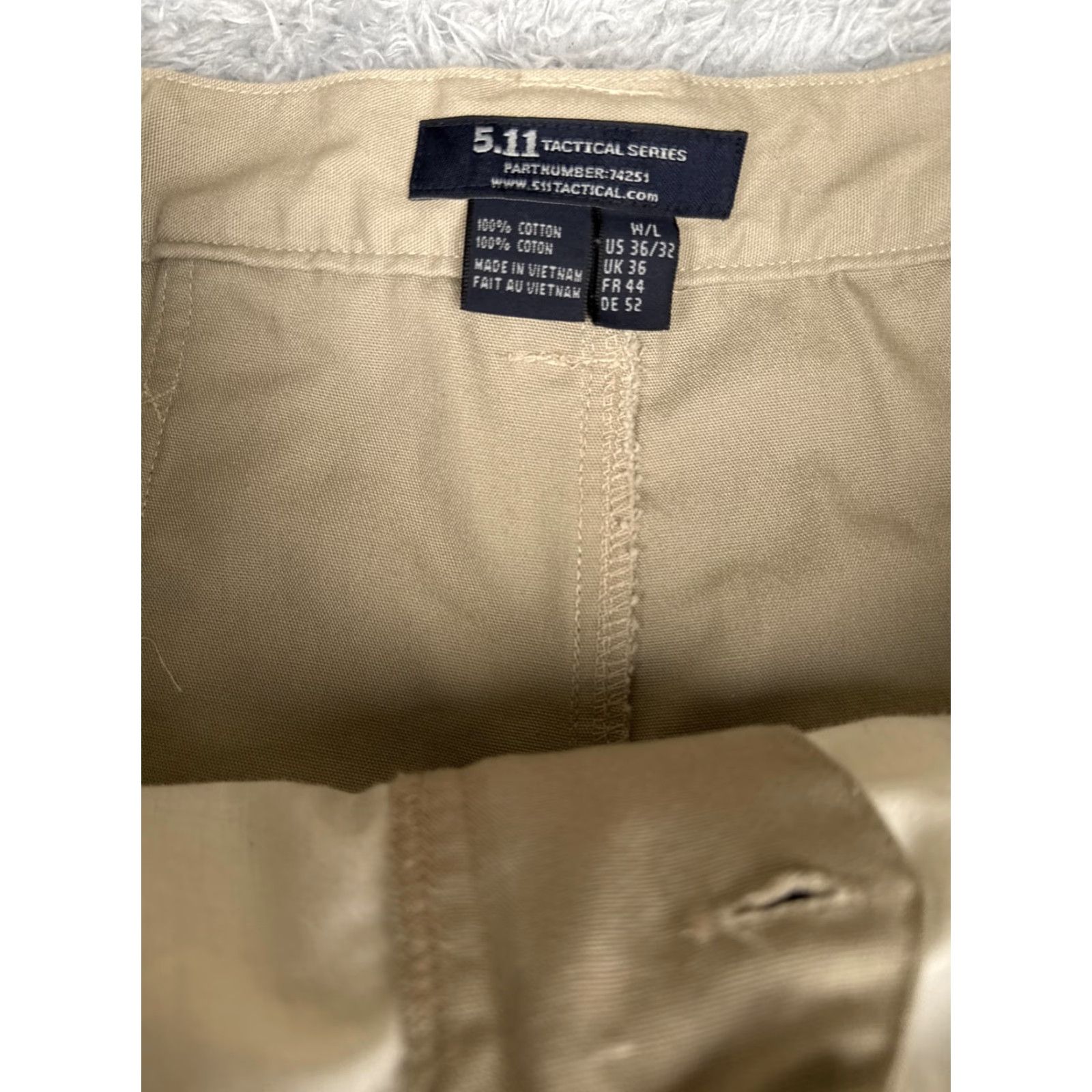 Vintage 5.11 Tactical Pants Mens 36x32 Khaki Cargo Workwear Cotton LEO EMT Hiking 74251 Size US 36 / EU 52 - 6 Thumbnail