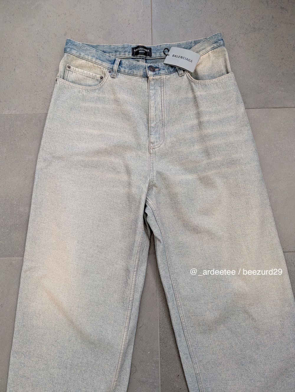 Balenciaga *NEW* SS24 INSIDE OUT BAGGY JEANS $1,590 MEDIUM Size US 32 / EU 48 - 9 Thumbnail