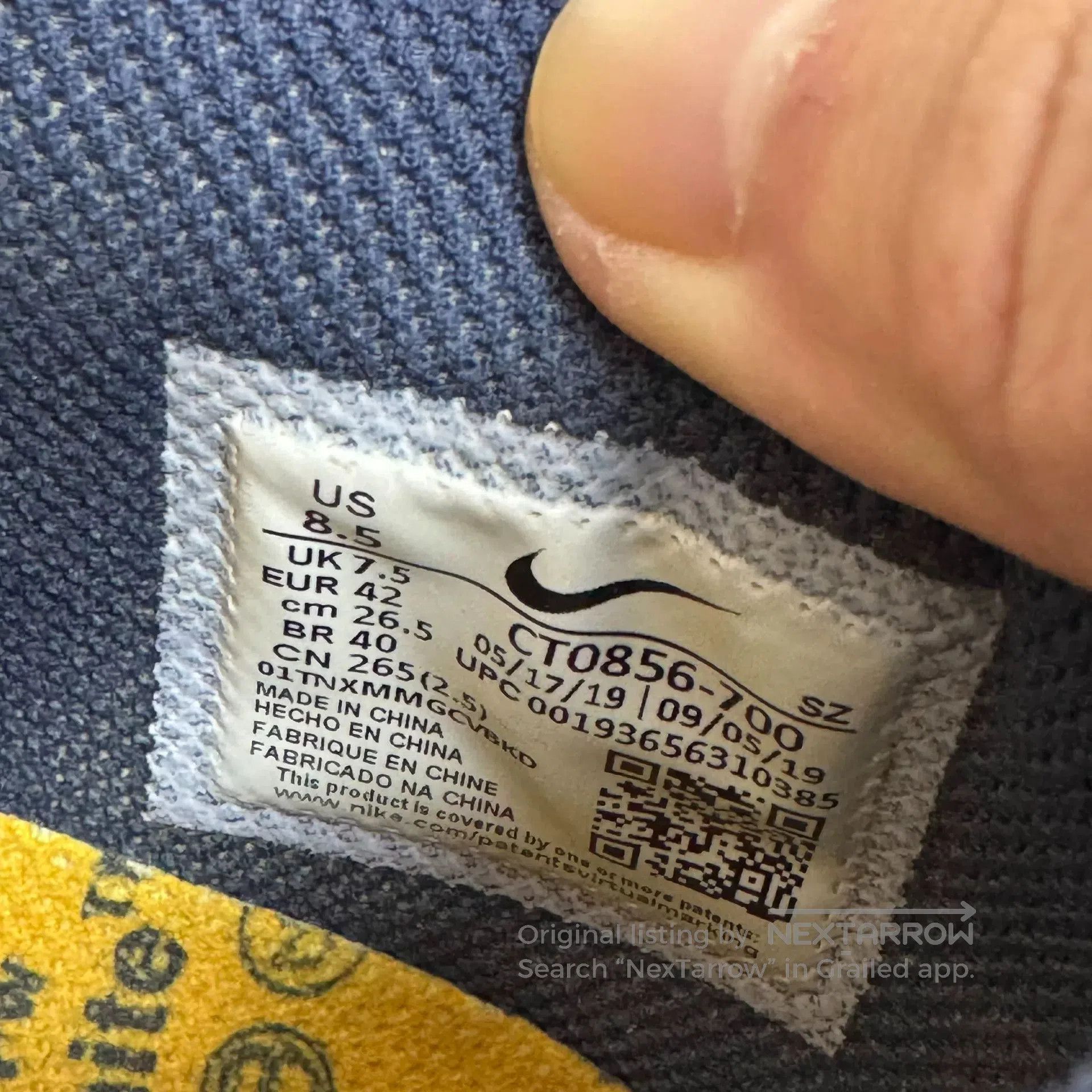 Nike Off-White x Nike Obsidian Dunk. Size US 9 / EU 42 - 6 Thumbnail
