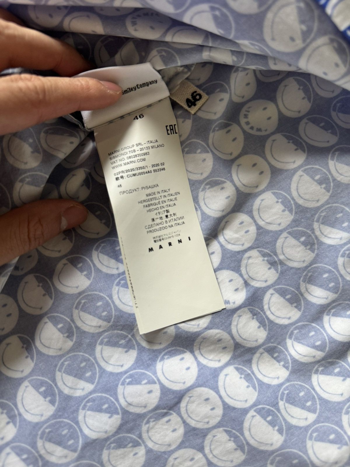 Marni Marni smiley face shirt Size US M / EU 48-50 / 2 - 5 Thumbnail