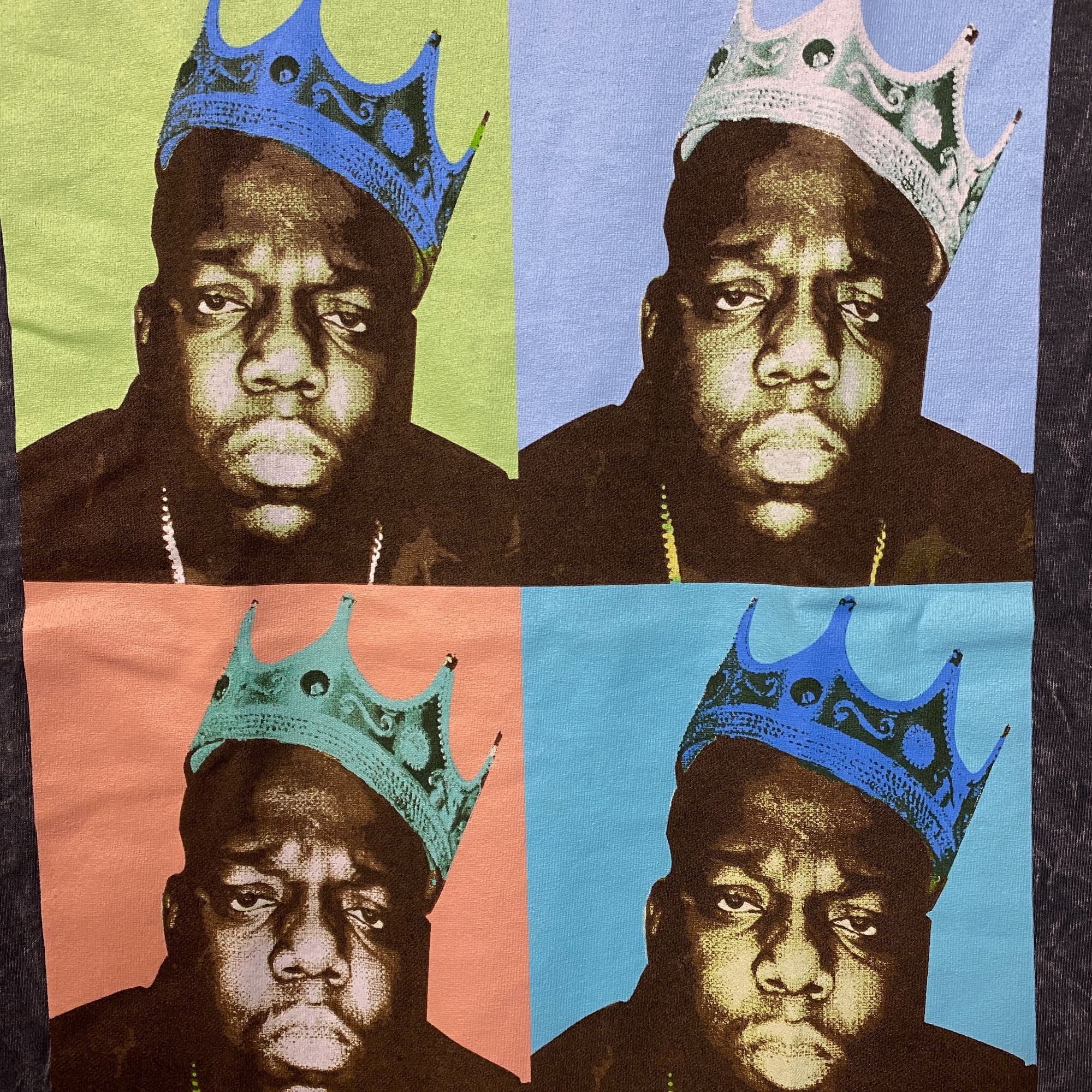 Rap Tees The Notorious B.I.G. King of New York Pop Art Graphic T-Shir Size US S / EU 44-46 / 1 - 2 Thumbnail