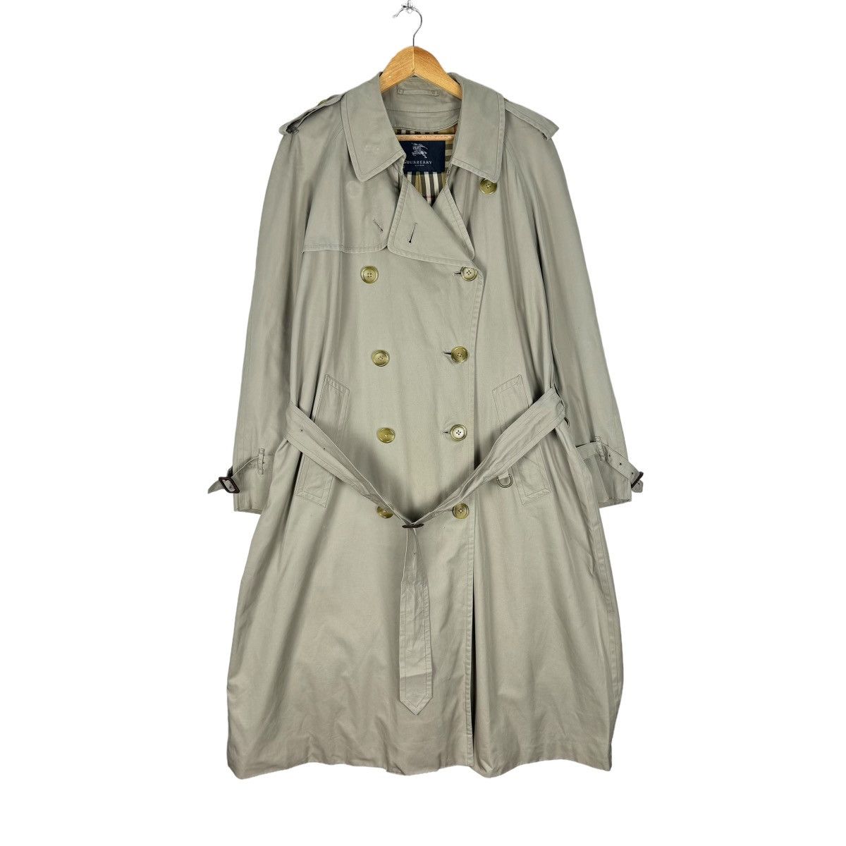 Burberry 🔥BURBERRY LONDON NOVA CHECK TRENCH COAT JACKET Size US L / EU 52-54 / 3 - 2 Thumbnail