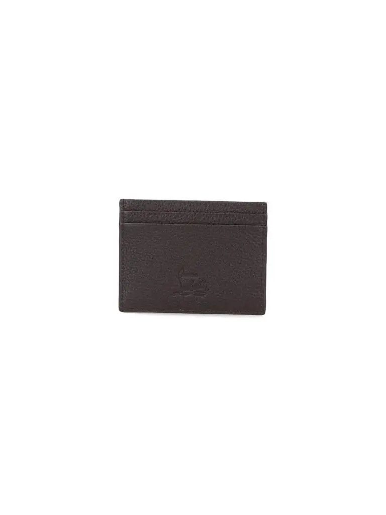 Christian Louboutin os11x0526 Size: OS / Kios Studded Card Holder in Brown Size ONE SIZE - 2 Thumbnail