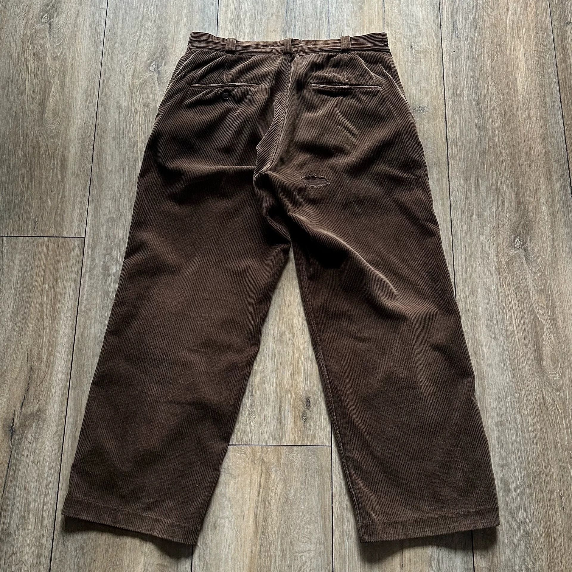 Old Joe OLD JOE Distressed Corduroy Pants Size US 32 / EU 48 - 2 Thumbnail