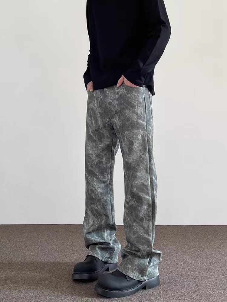 Jean Leaf Camouflage Relaxed-Fit Casual Pants Size US 30 / EU 46 - 2 Thumbnail