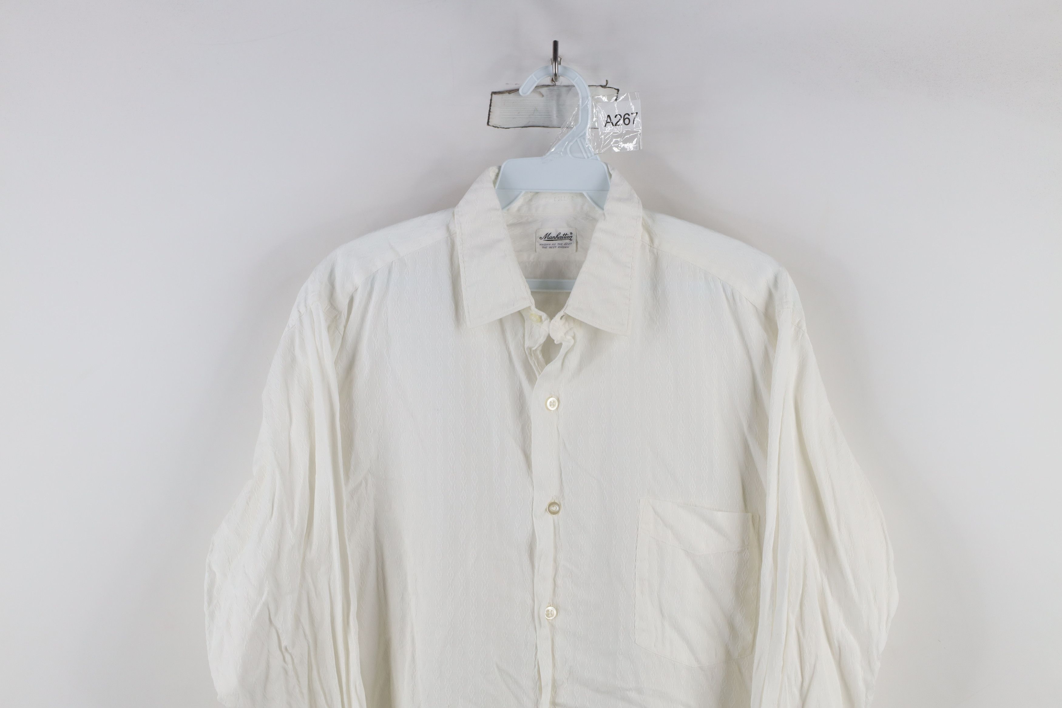 Vintage Vintage 50s Rockabilly Diamond Collared Button Shirt USA Size US M / EU 48-50 / 2 - 2 Thumbnail