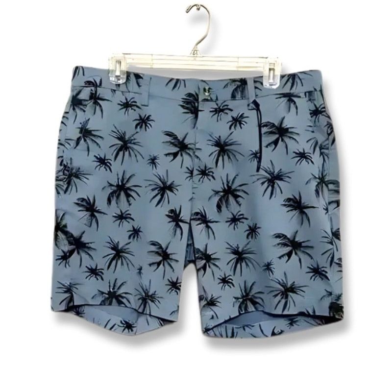 Slate & Stone Slate & Stone Palm Tree Short Twill Blue Black Men's 33 NWOT Size US 33 - 2 Thumbnail