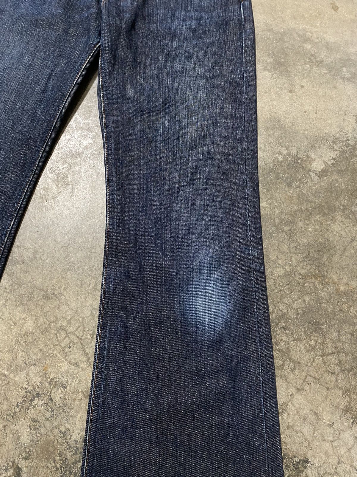 Japanese Brand × Jean × Lee Flare Jeans Vintage Lee Rider Rusty Denim @7 Size US 30 / EU 46 - 10 Thumbnail