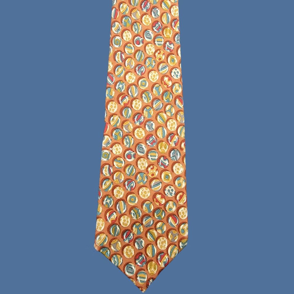 Paul Stuart Paul Stuart Tie Mens 100% Italian Silk Hand Made in Canada Geometric Multicolor 57"-60" Classic 1 Size Womens? Mens Size ONE SIZE - 1 Thumbnail