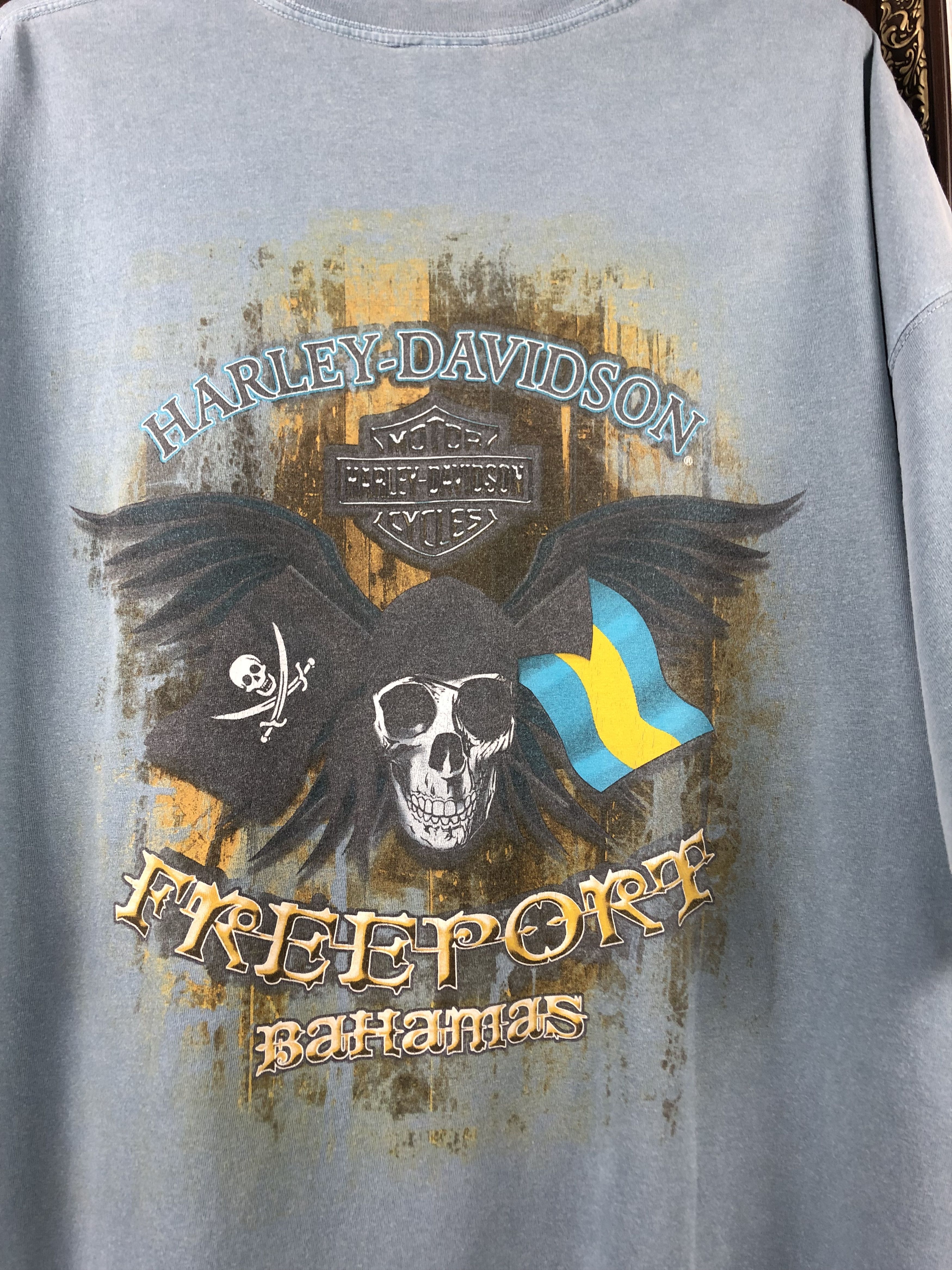 Harley Davidson Vintage Harley Davidson Freeport Bahamas Tee Shirt Over Size US XXL / EU 58 / 5 - 11 Thumbnail