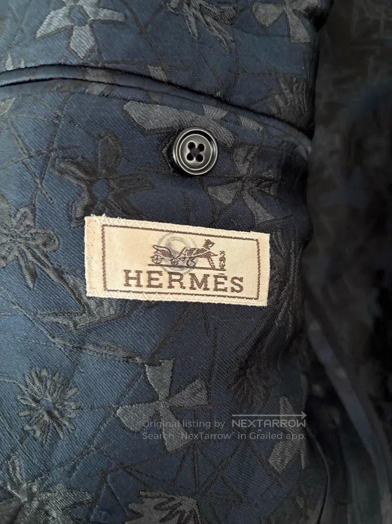 Hermes Hermes Men's Casual Jacket with Silk Embroidered Pattern Size US M / EU 48-50 / 2 - 5 Thumbnail