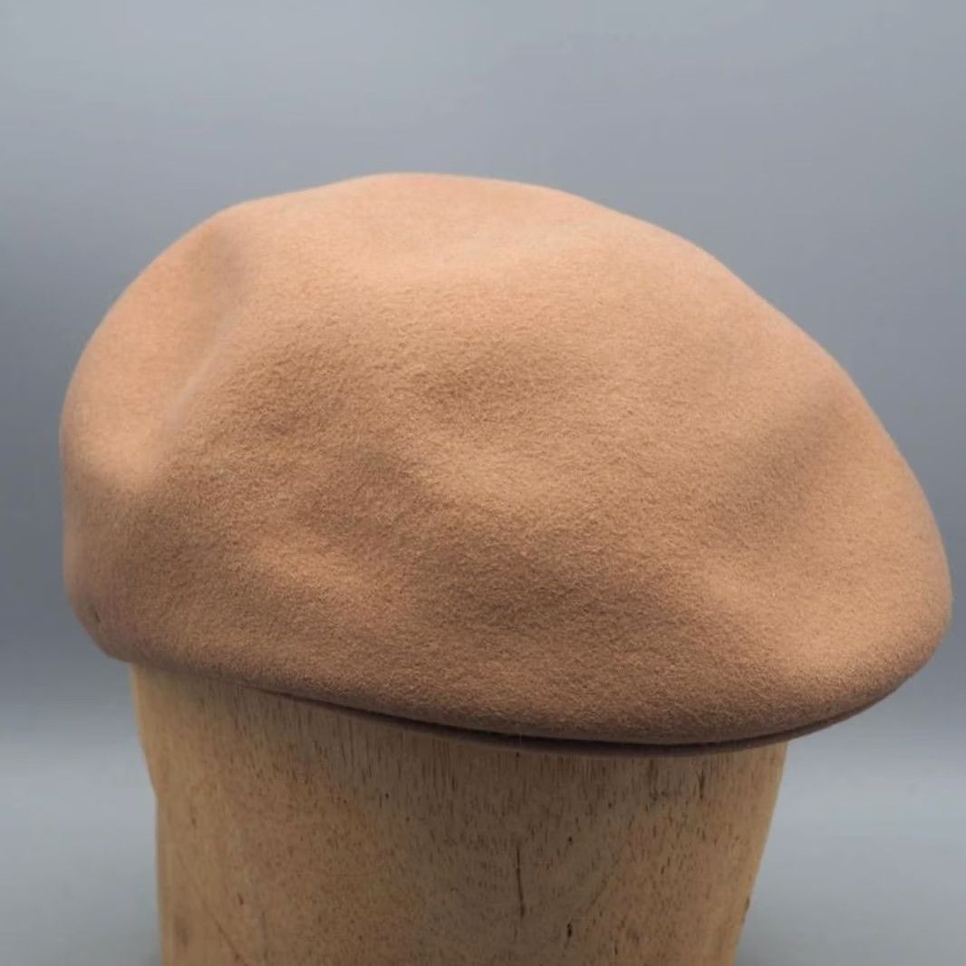 Vintage VINTAGE Royal Ascot Cabbie Cap Beige 100% Wool Made in USA Hat Adult 22" circumference Womens Size ONE SIZE - 2 Thumbnail