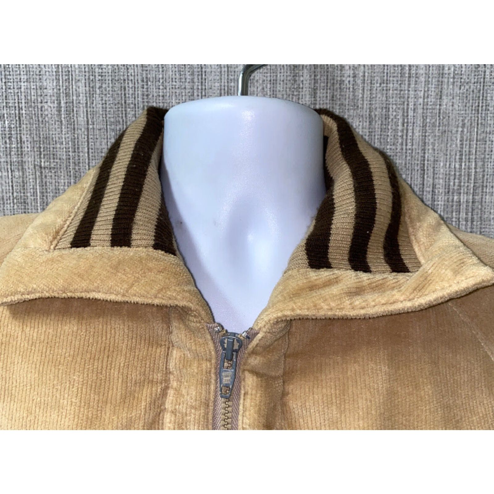 Vintage Rugged Outerwear Mens Full Zip Fleece Lined Jacket Brown Size 40 Mens Size US XXS / EU 40 - 3 Thumbnail