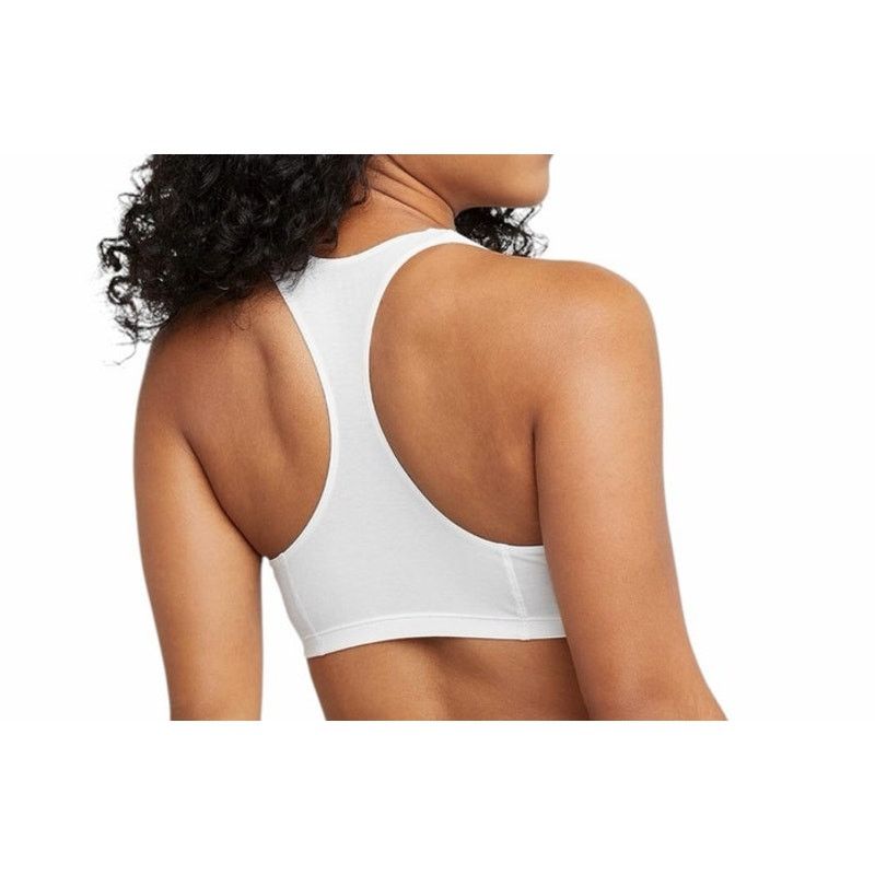 Hanes Hanes XL Black Blue White Cotton Racerback Sports Bralette Size ONE SIZE - 3 Thumbnail