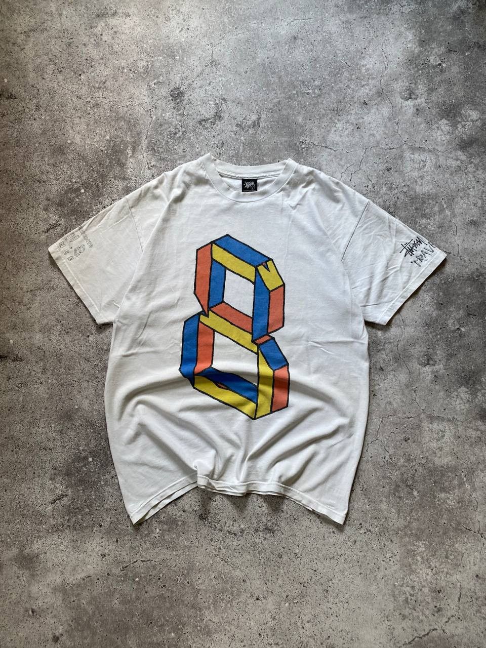 Stussy × Vintage Vintage Stussy Isoul8 Big Logo T-shirt Size US L / EU 52-54 / 3 - 1 Thumbnail