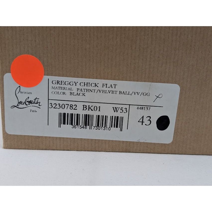 Christian Louboutin o1rshd1 Q:3 / Greggy Chick Flat Shoes in Black Size US 10 / EU 43 - 18 Thumbnail