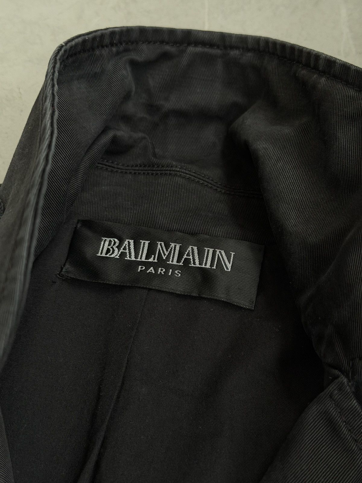 Balmain BALMAIN Decarnin SS 2011 Army Wide Shoulders Distressed Coat Size US S / EU 44-46 / 1 - 10 Thumbnail