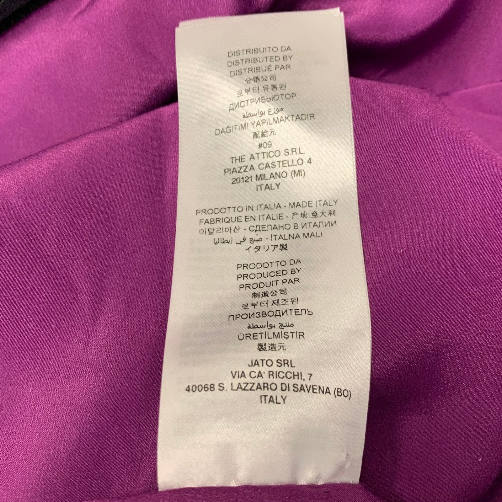 The Attico ATTICO Size 6 Purple Polyester Metallic Mini Dress Size M / US 6-8 / IT 42-44 - 6 Thumbnail