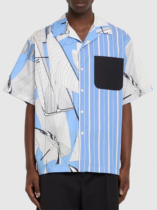 MSGM o1lsvrm0425 Cotton Shirt in Light Blue Size US XXL / EU 58 / 5 - 4 Thumbnail