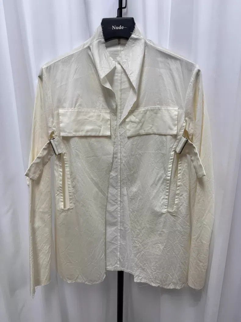 Yohji Yamamoto YOHJI YAMAMOTO Main Line Tied Destruction Silk Blended Shi Size US M / EU 48-50 / 2 - 1 Thumbnail