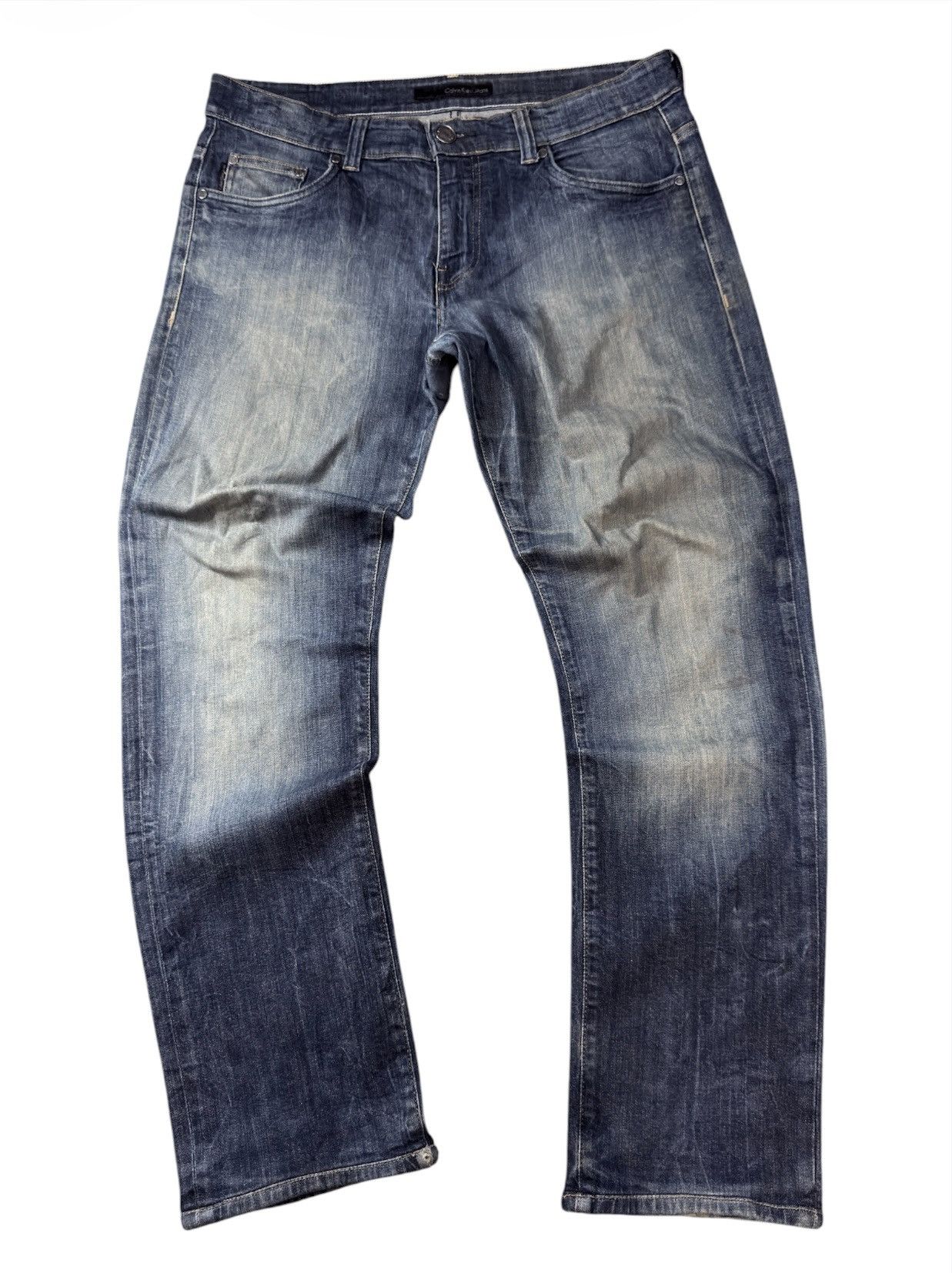 If Six Was Nine Archive Grunge Heavy Faded Dirty Calvin Klein Distressed Size US 36 / EU 52 - 1 Thumbnail