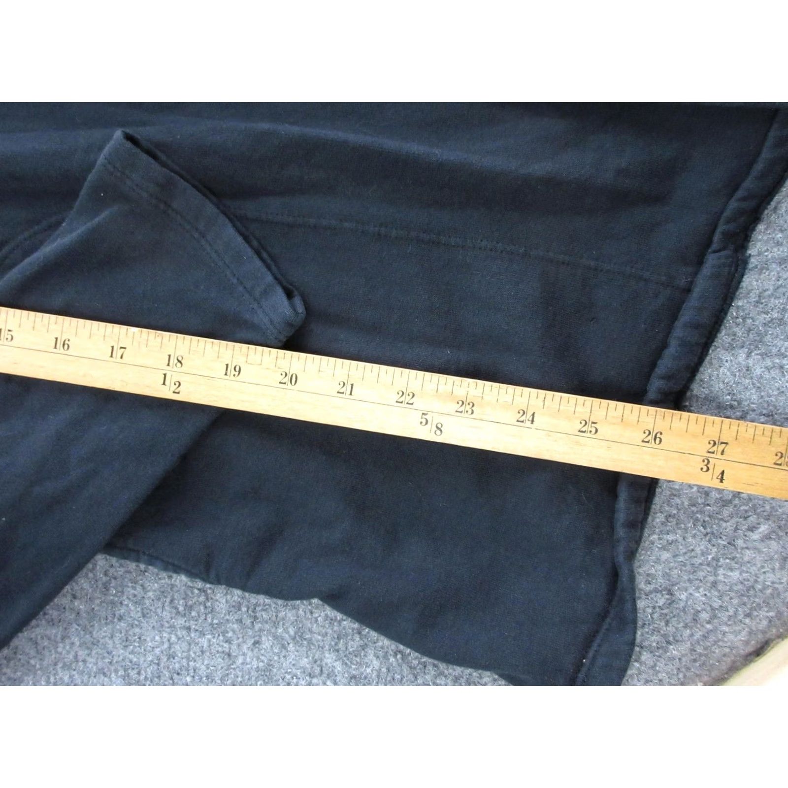 Vintage Prairie Underground Coatigan Womens Medium Black Organic Cotton Hooded Open Size M / US 6-8 / IT 42-44 - 3 Thumbnail