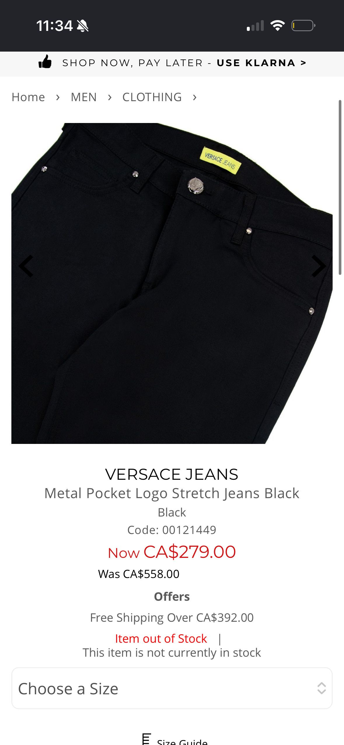 Versace Versace Black Denim Size 28" / US 6 / IT 42 - 5 Thumbnail