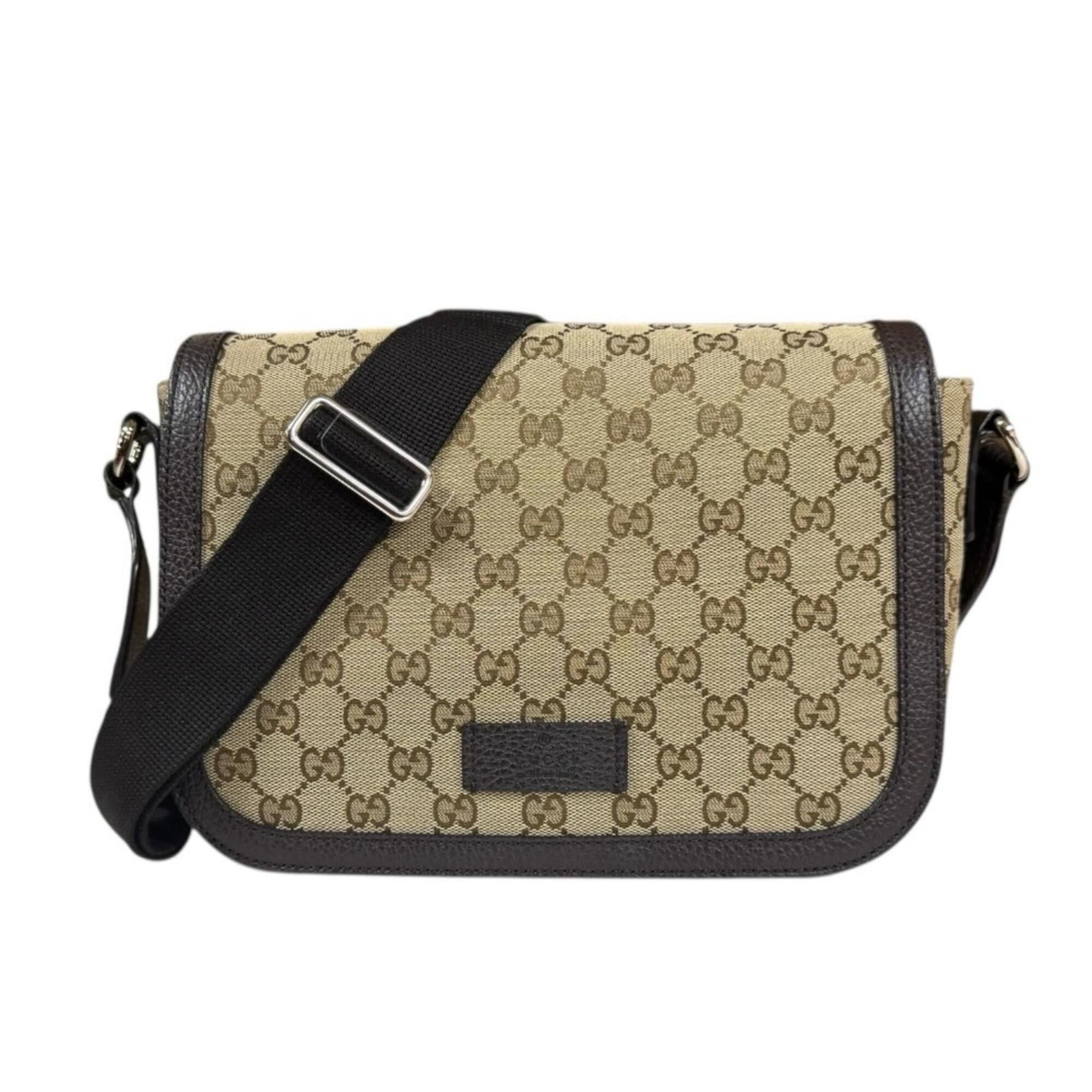 Gucci Gucci Messenger Bag GG Canvas Shoulder 449172 Beige Women's GUCCI Used Size ONE SIZE - 1 Thumbnail