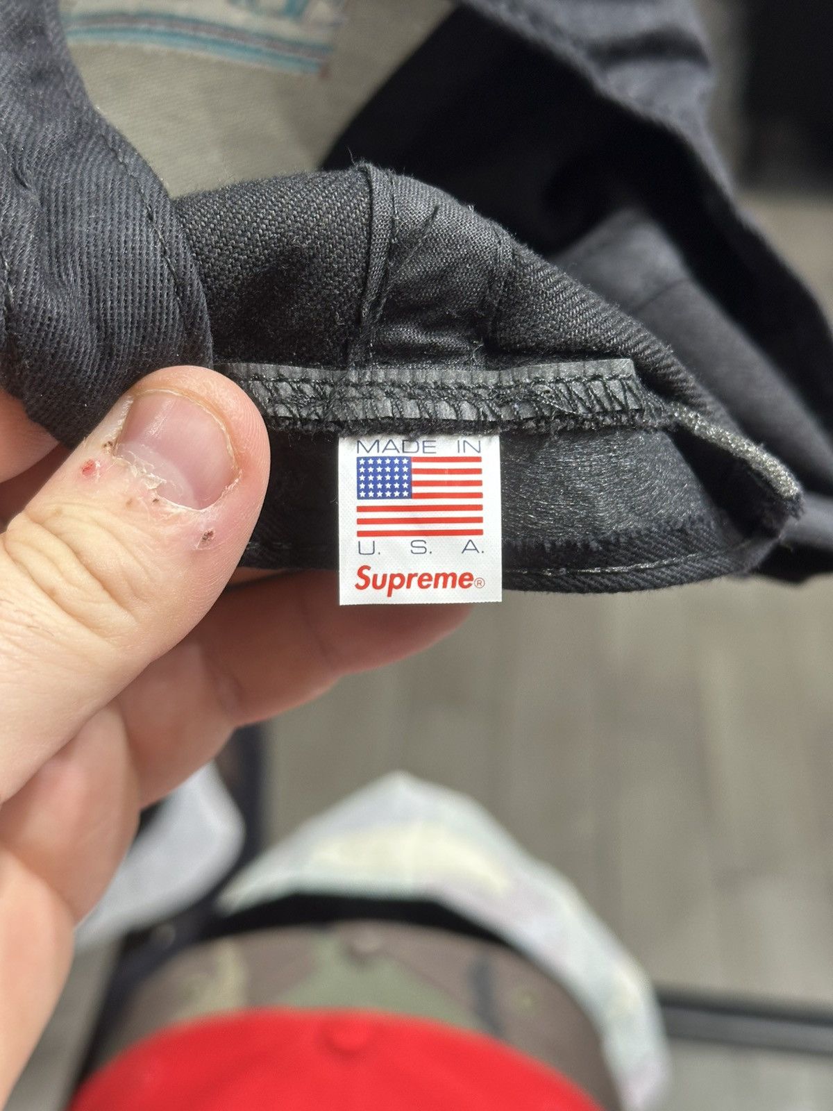 Supreme Supreme Striped 5 Panel Black F/W 2016 Snapback Size ONE SIZE - 3 Thumbnail