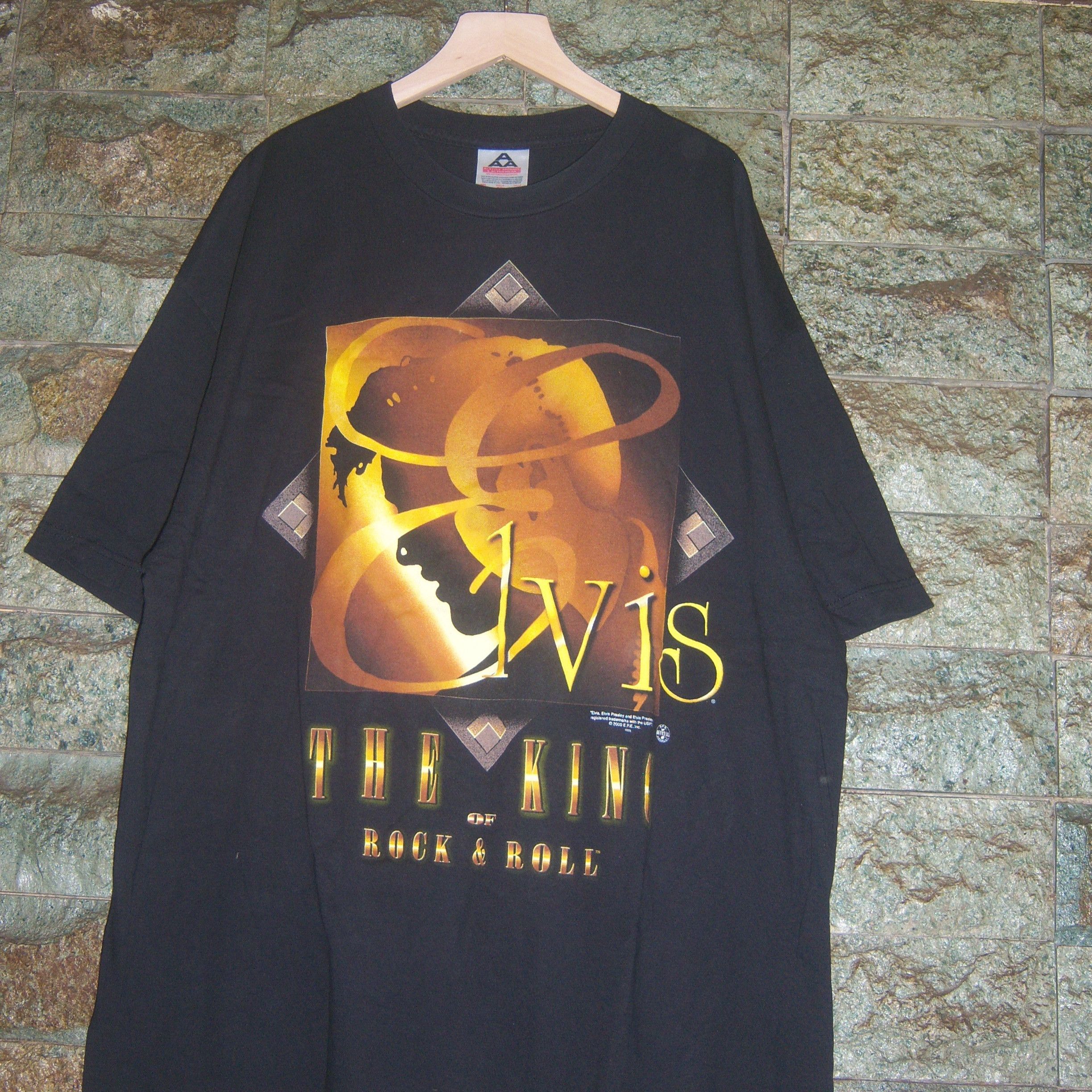 AAA × Band Tees × Vintage 2000s Elvis The Of King Rock and Roll Size US XL / EU 56 / 4 - 2 Thumbnail