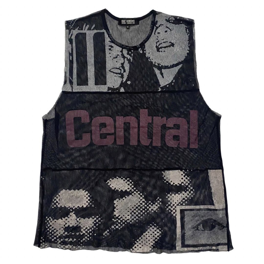 Raf Simons 03SS Archive Central Mesh Tank Top Sleeveless tee Size US M / EU 48-50 / 2 - 7 Thumbnail