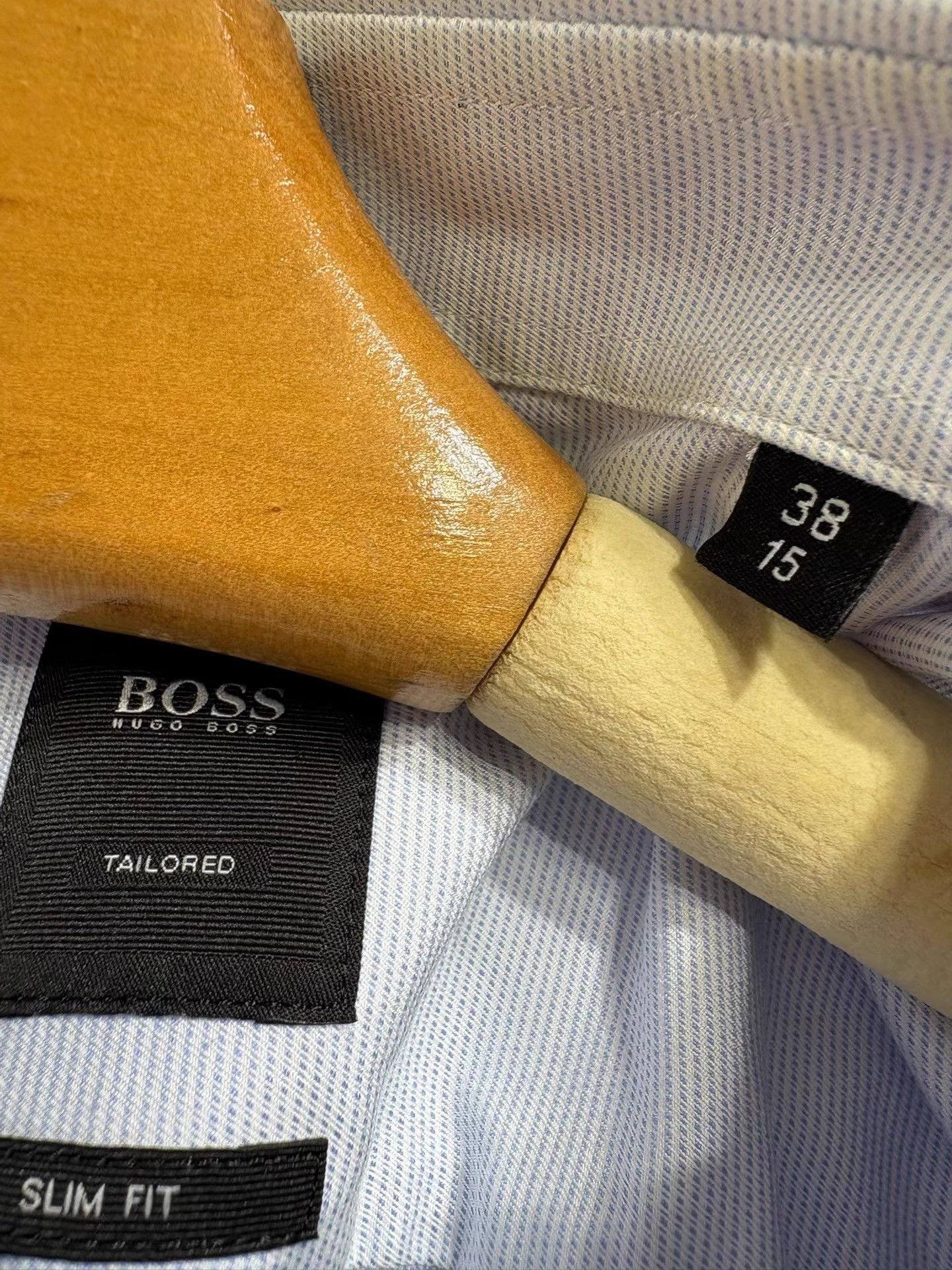 Hugo Boss HUGO BOSS Men's Blue Short Sleeve Shirt K29 Size US XXS / EU 40 - 3 Thumbnail