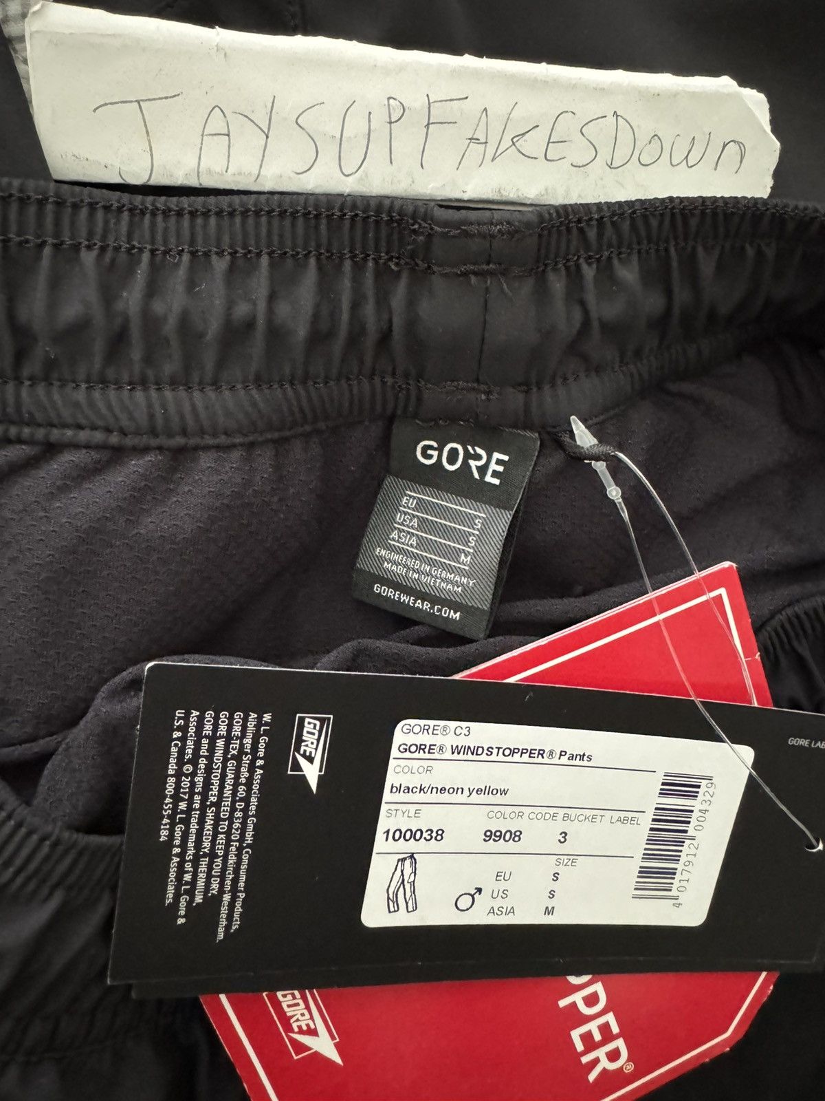 Goretex Gore-Tex Windstopper Pants Size Small GORE Gorewear 3M Size US 30 / EU 46 - 6 Thumbnail