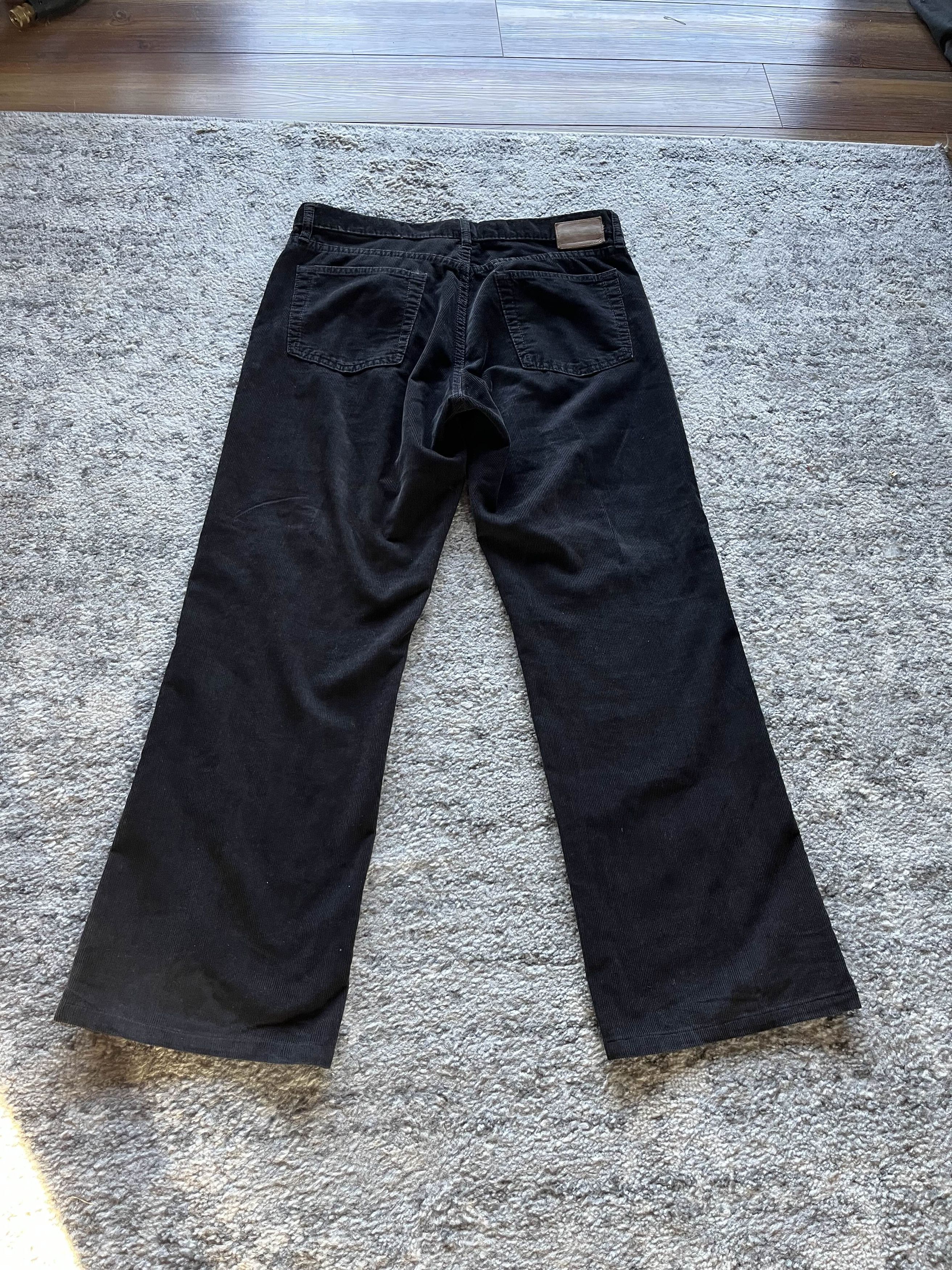 Gap Y2K Baggy Gap Corduroy Black Pants Size US 34 / EU 50 - 2 Thumbnail