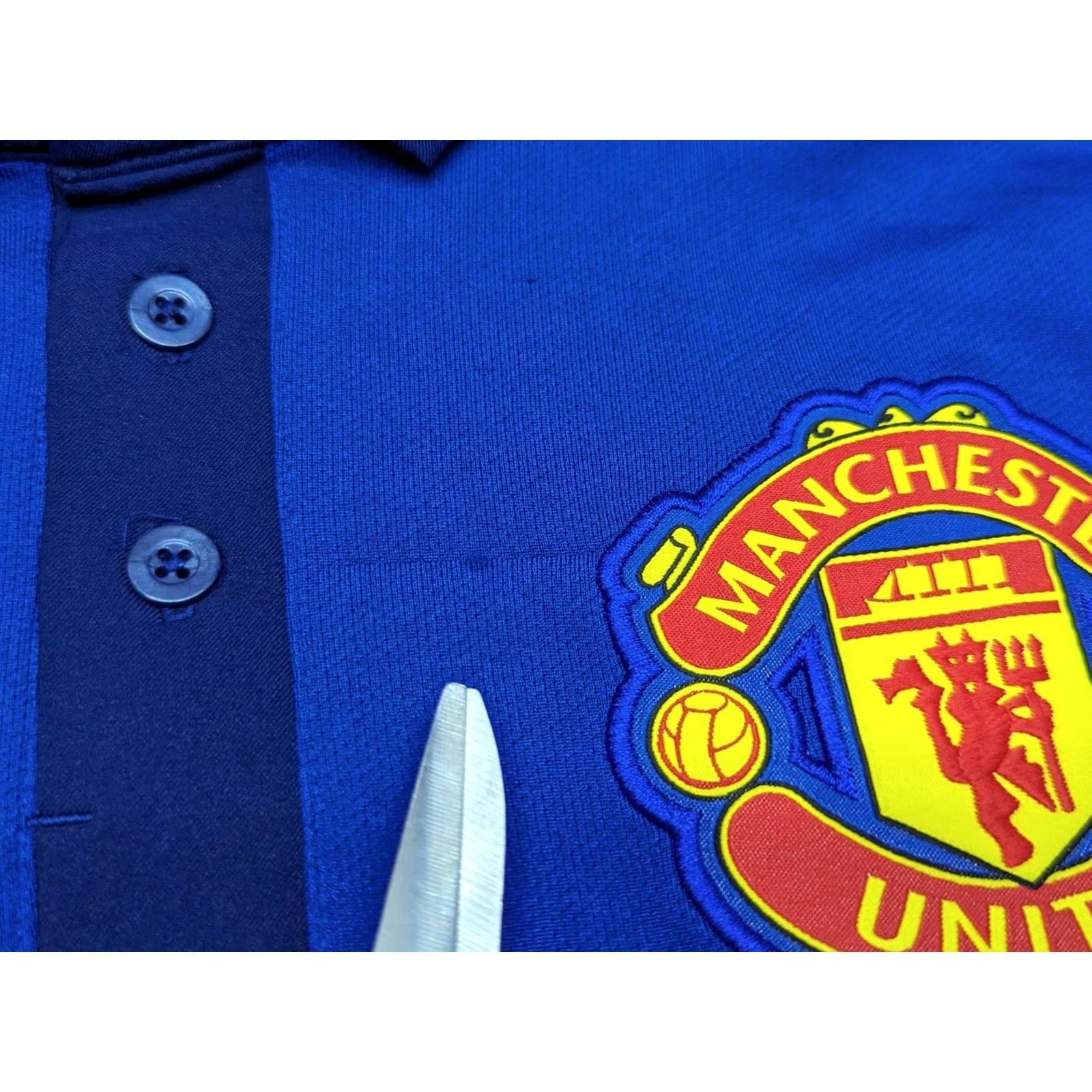 Nike Nike Manchester United #7 Di Maria 2014 2015 Third Mens Football Jersey M Blue Short Sleeve Pullover Round Neck Athletic Jersey Mens Football Shirt Size US M / EU 48-50 / 2 - 3 Thumbnail