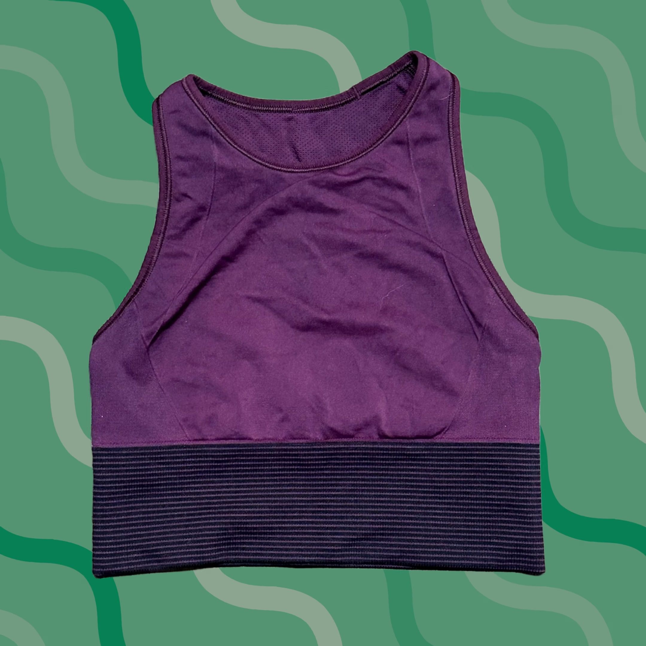 Lululemon Lululemon Sports Bra Women's Size 4 Garnet Racerback Athleisure Gym Running Yoga Pilates Medium Support Nylon Spandex Blended Fabric Stretch Size ONE SIZE - 1 Thumbnail